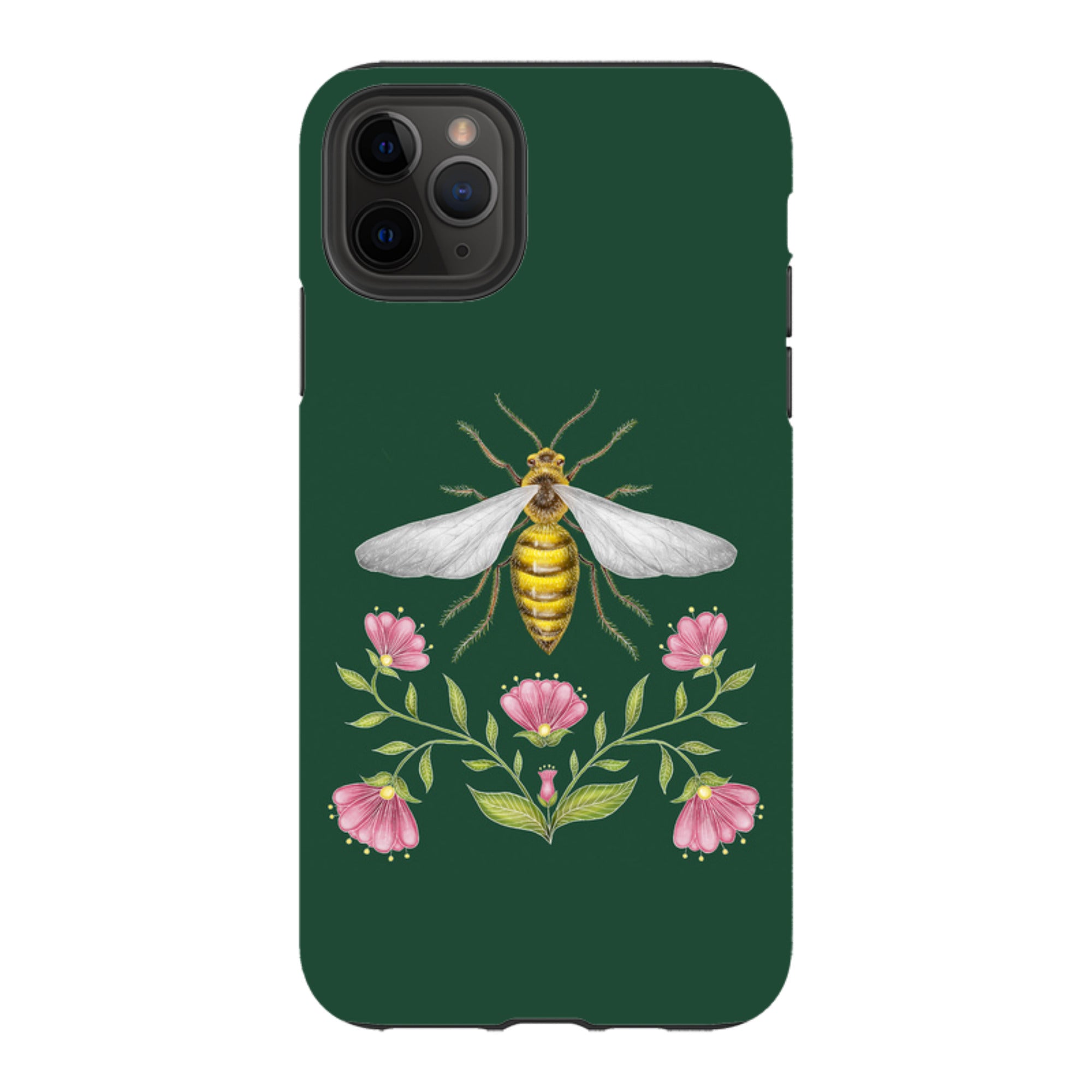 iPhone Tough Case - Wings Of Freedom Emerald By Catherine Rowe