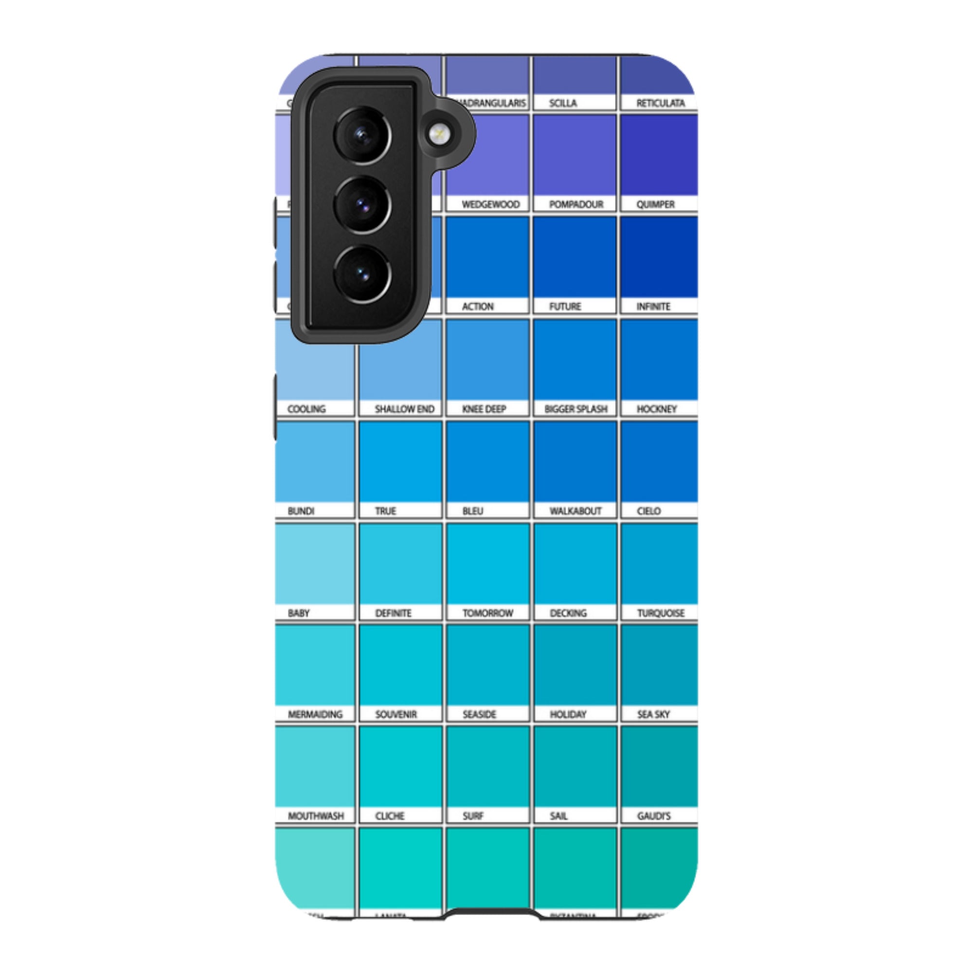 Samsung Tough Case - Blue Chromology By Kitty Joseph