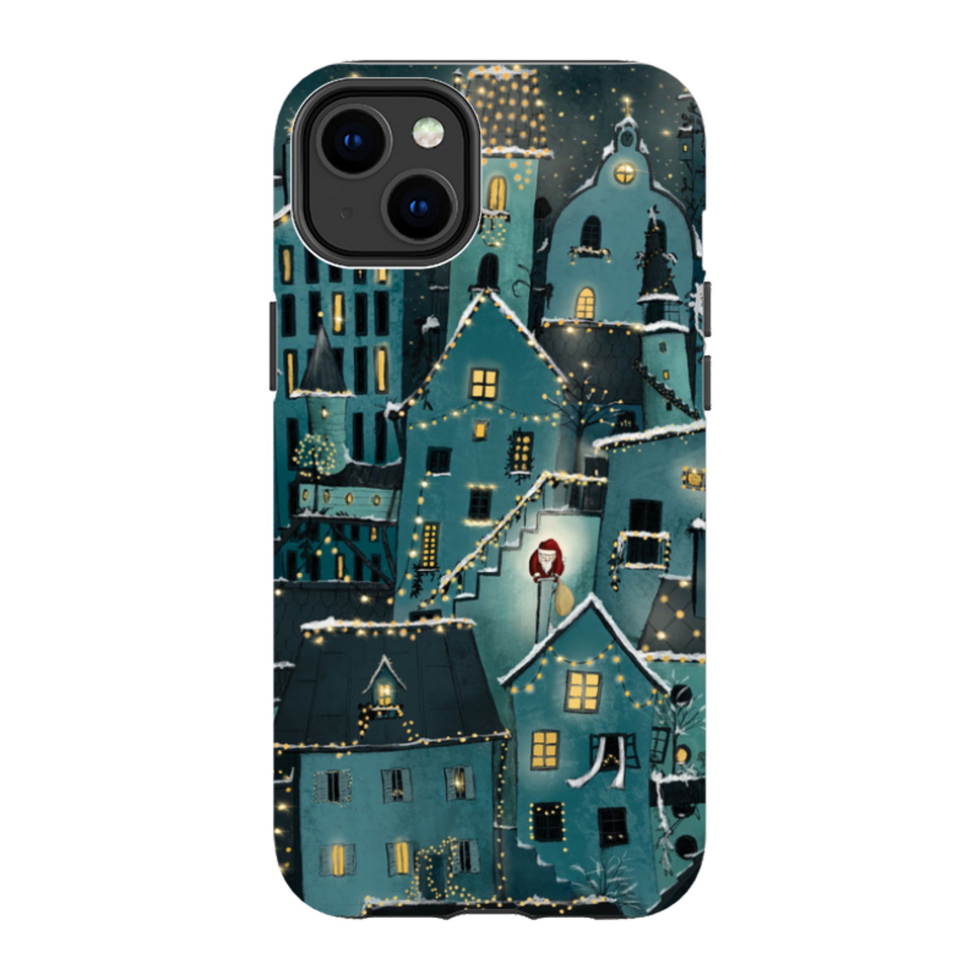 iPhone Tough Case - Citywinkles Blue By Maja Lindberg