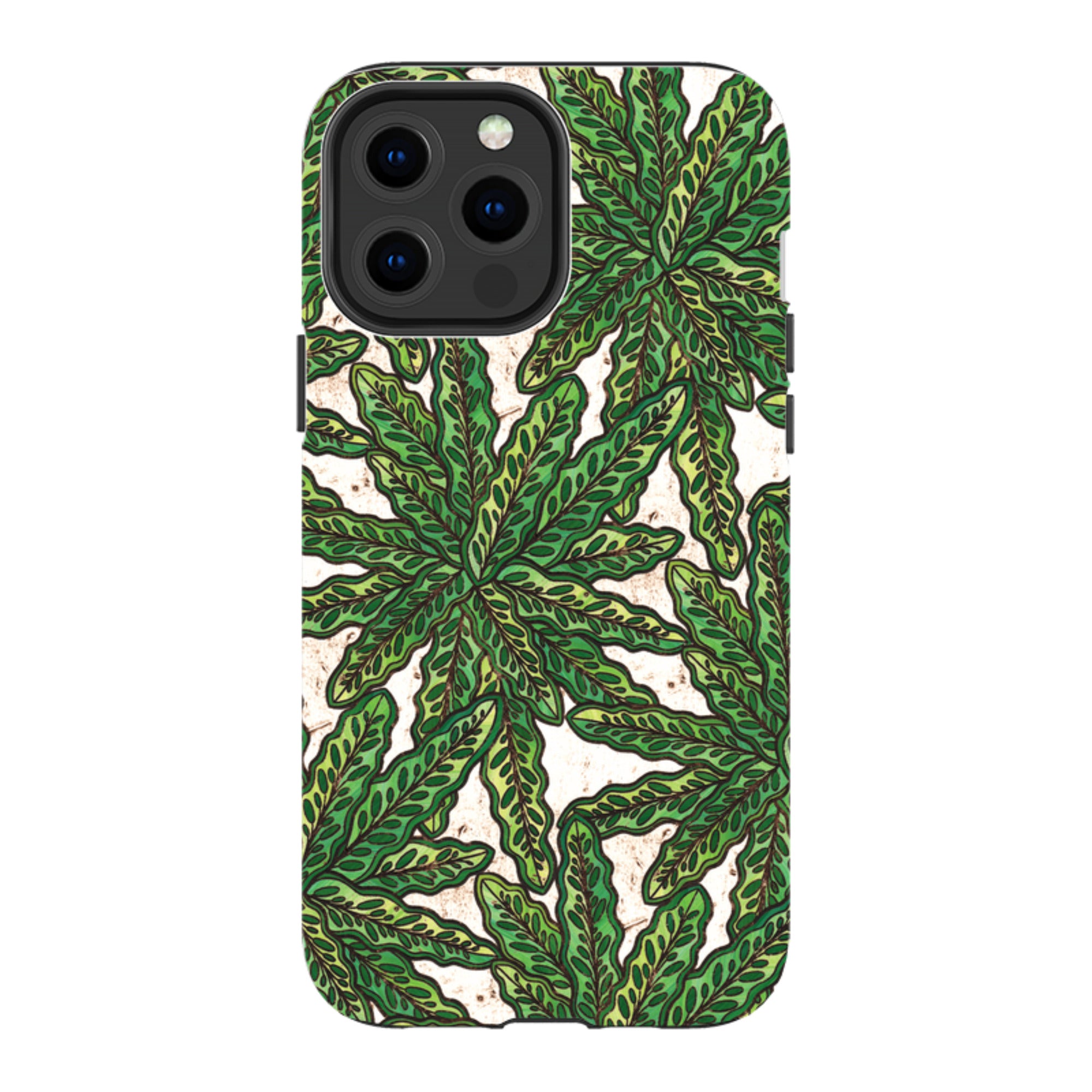 iPhone MagSafe Tough Case - Green Floral By Amelia Bowman