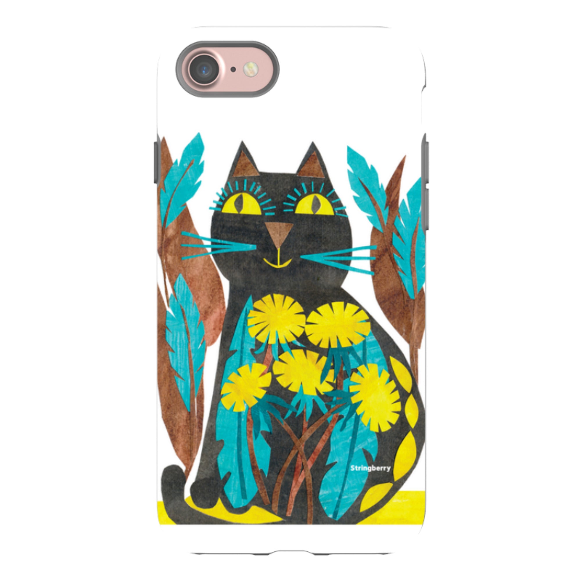 iPhone Tough Case - Folk Cat By Tracey English