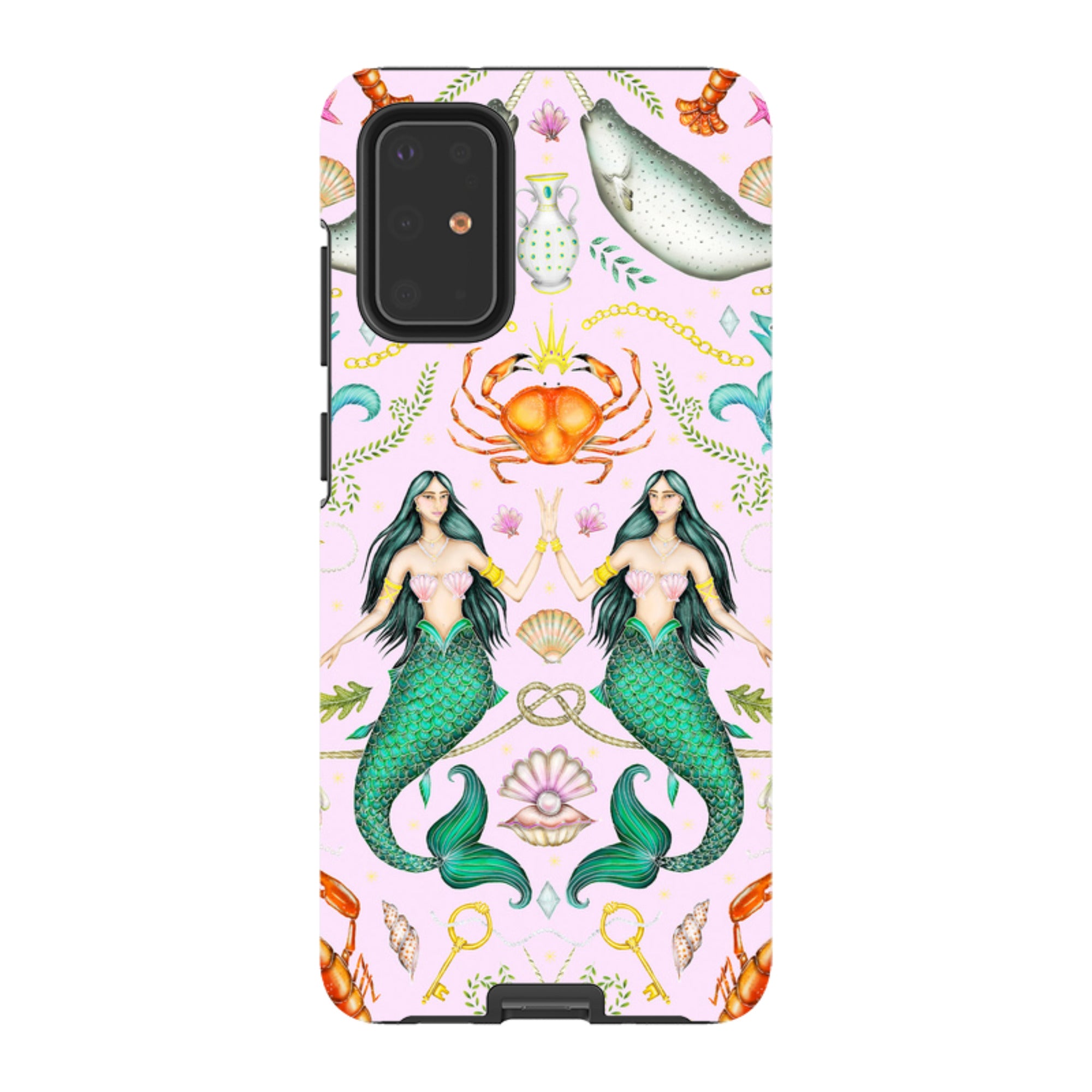 Samsung Tough Case - Tritons Treasure Pink By Catherine Rowe