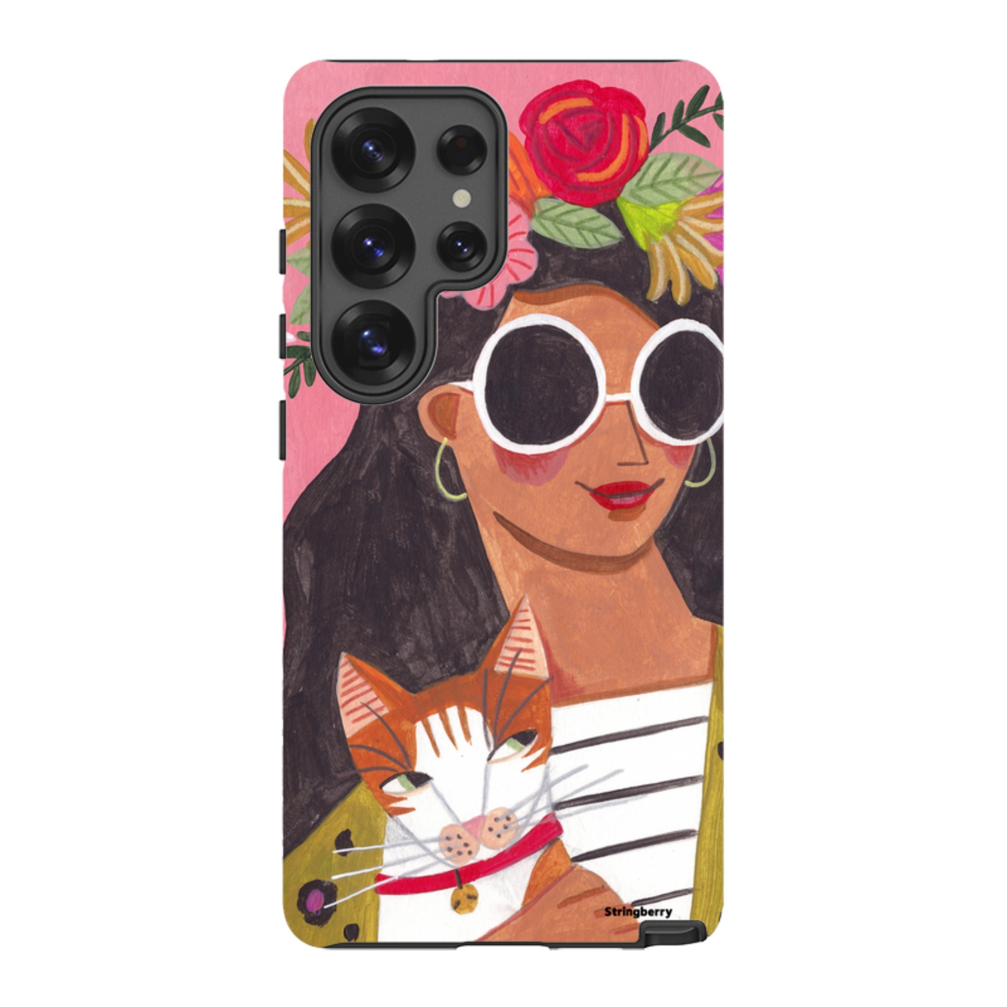 Samsung Tough Case - Woman & Cat By Caroline Bonne Muller