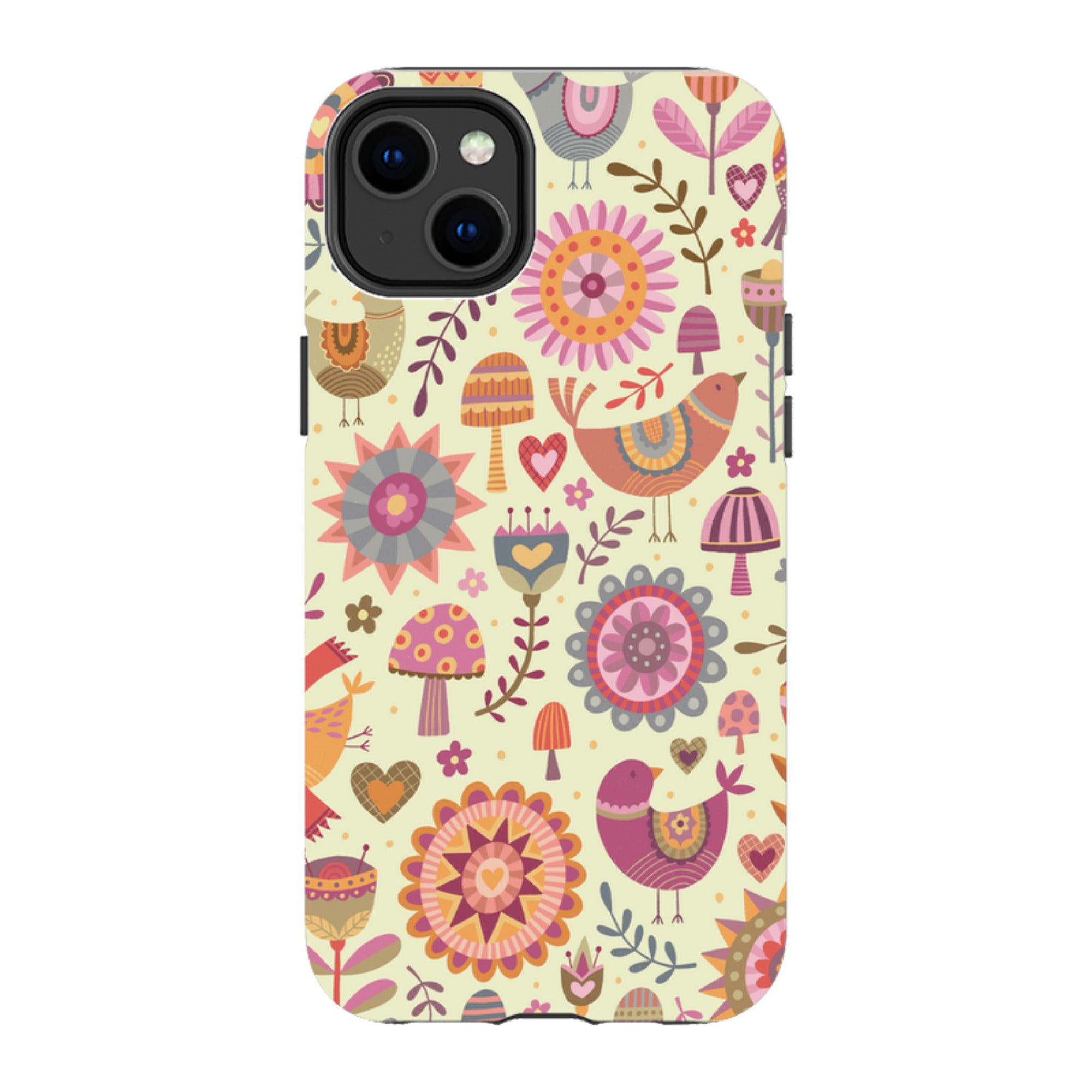 iPhone Tough Case - Bird Pattern II By Suzy Taylor