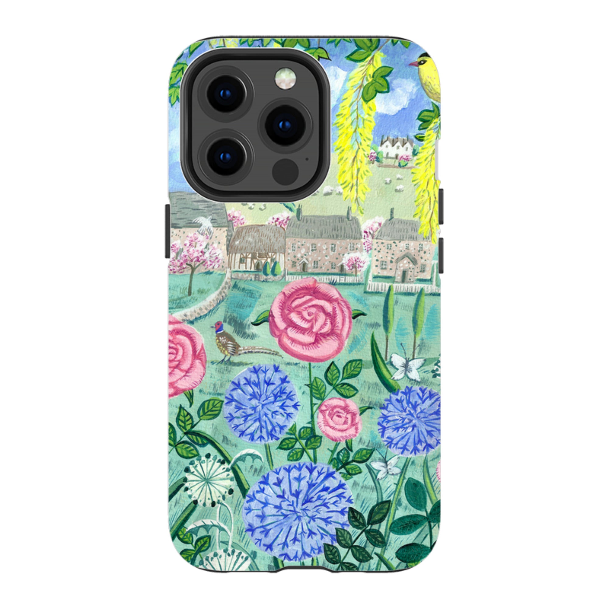 iPhone Tough Case - Village Floral By Mary Stubberfield