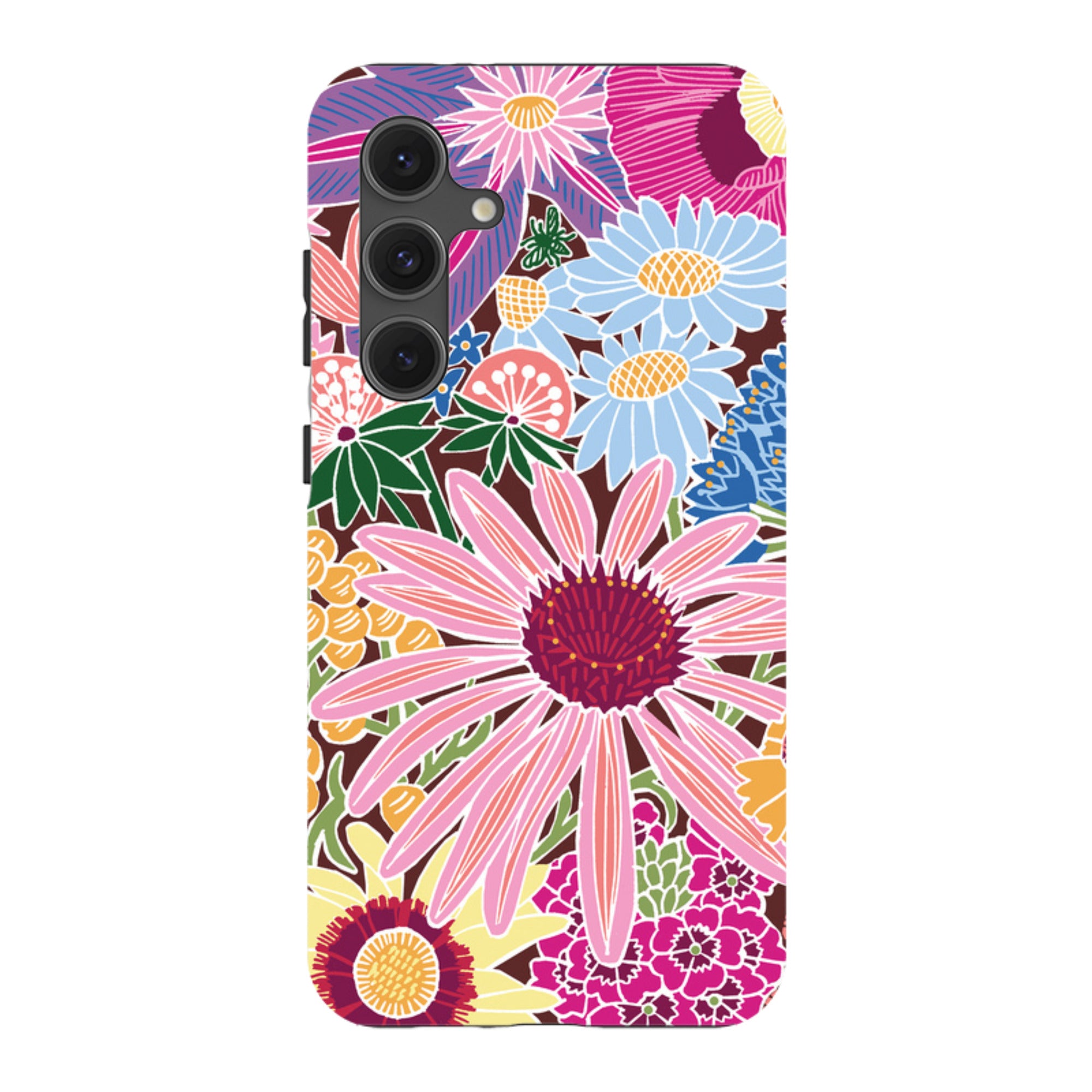 Samsung Tough Case - Jigsaw Floral 1 By kate Heiss