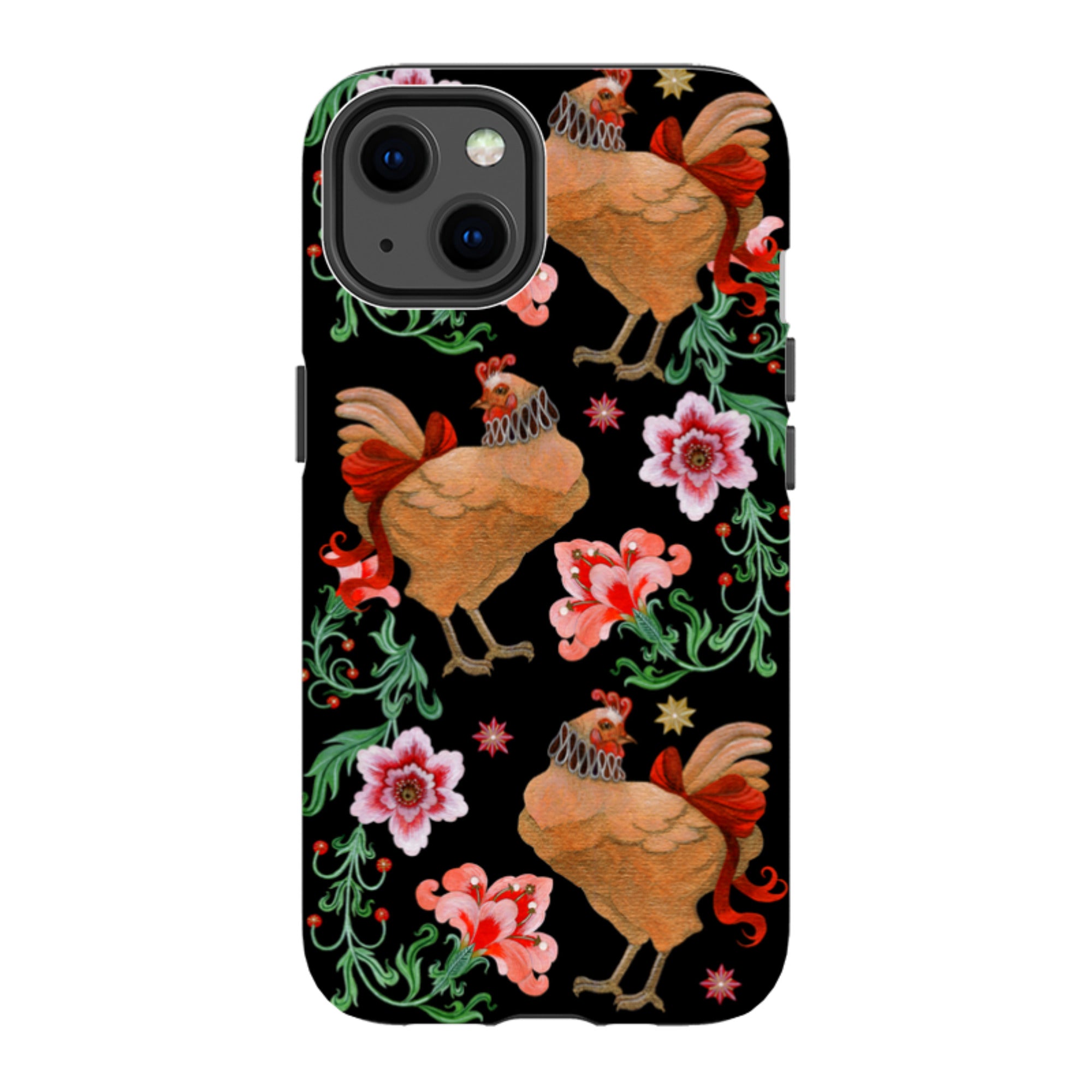 iPhone MagSafe Tough Case - Three French Hens By Maria Matos