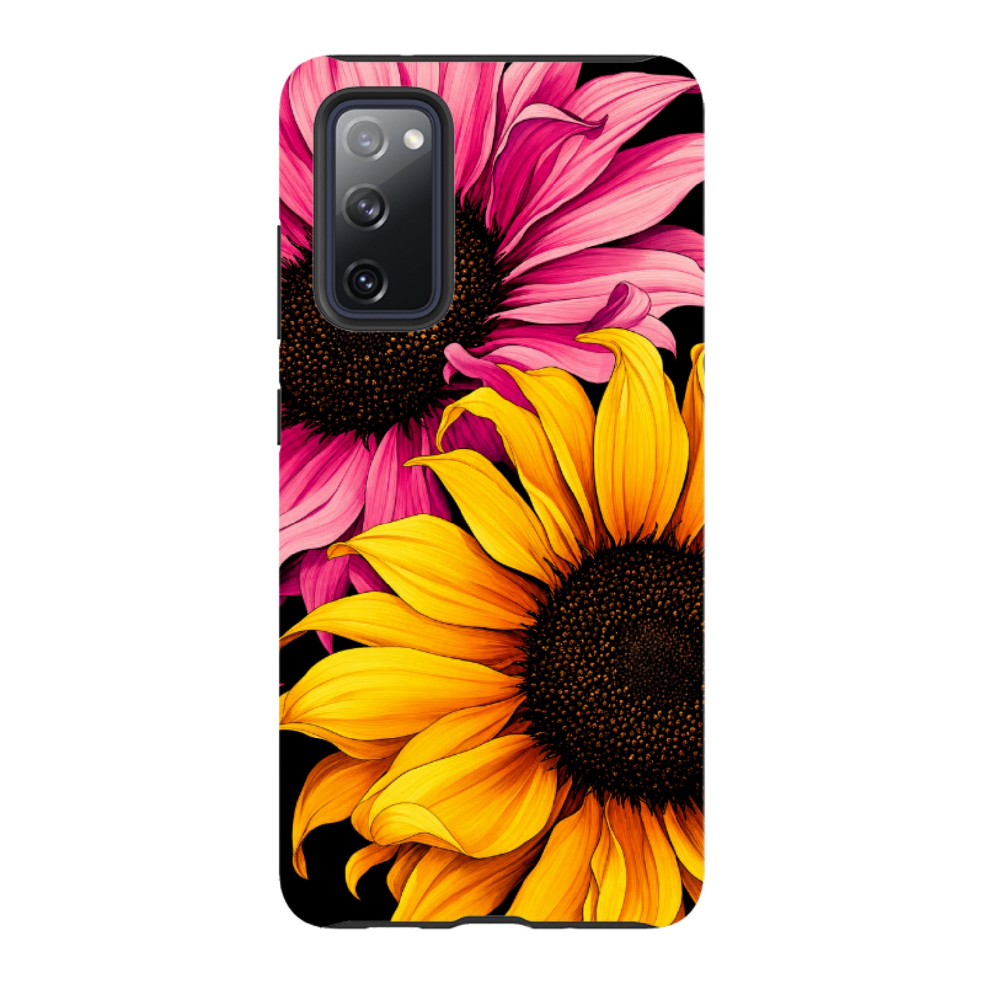 Samsung Tough Case - Yellow & Pink Sunflower