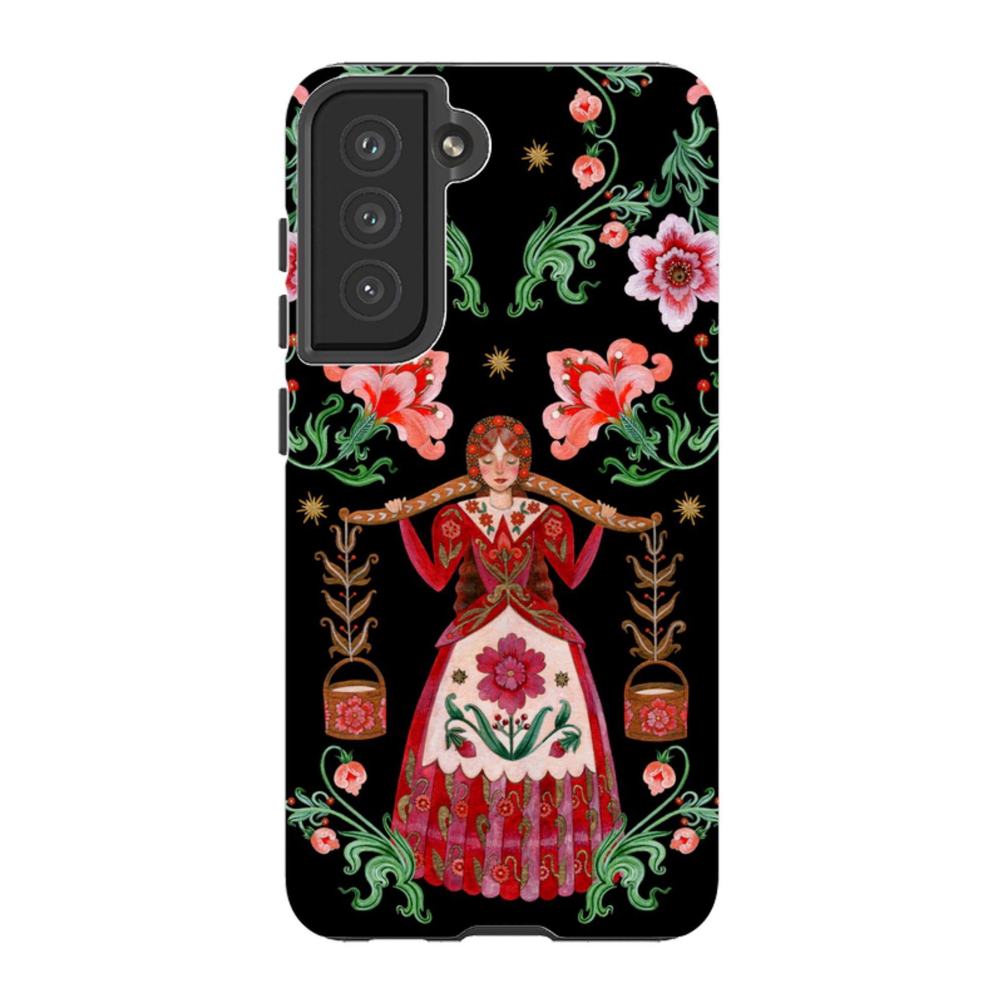 Samsung Tough  Case - Eight Maids A Milking By Maria Matos