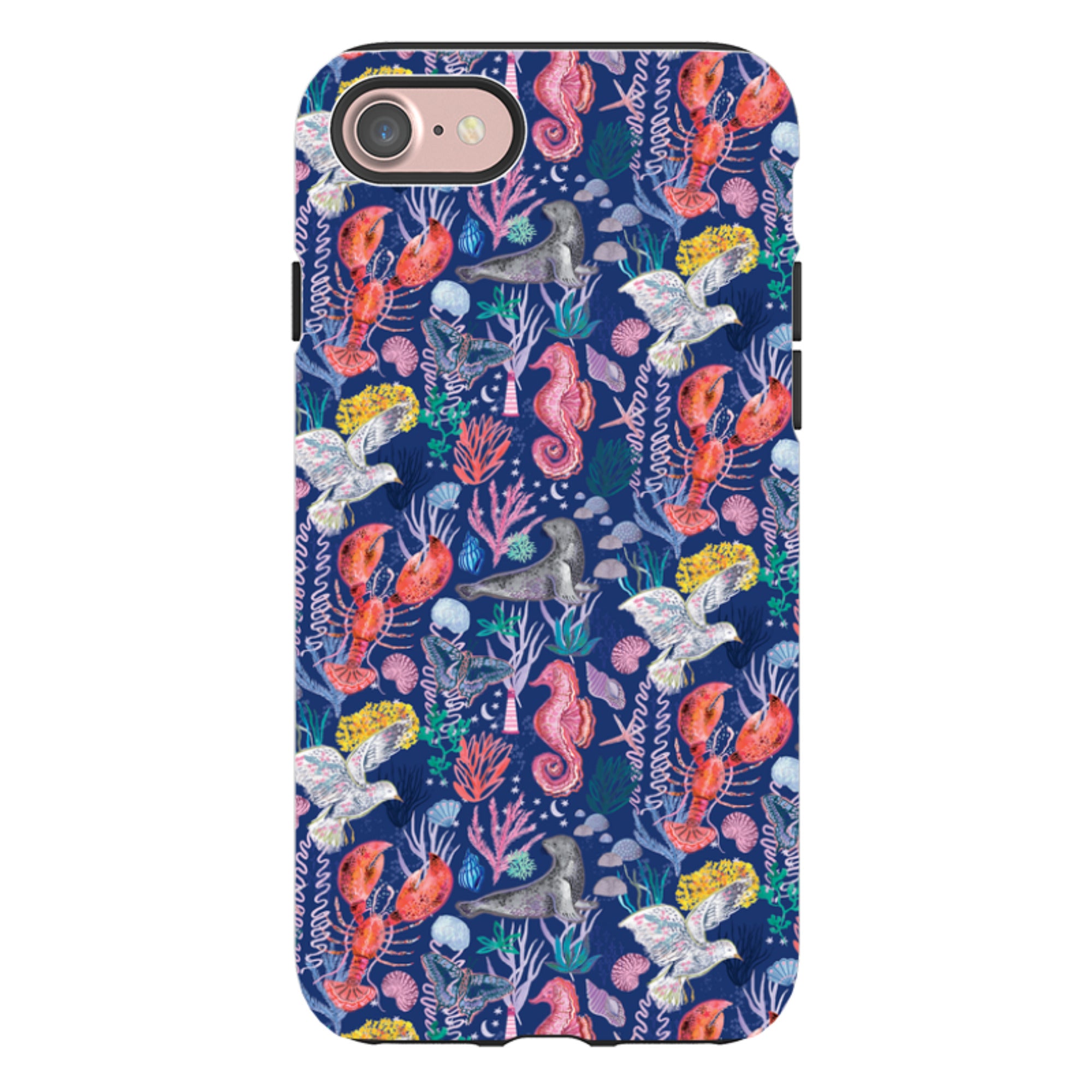 iPhone Case - Coastline Pattern-C By Emma Frances Grant