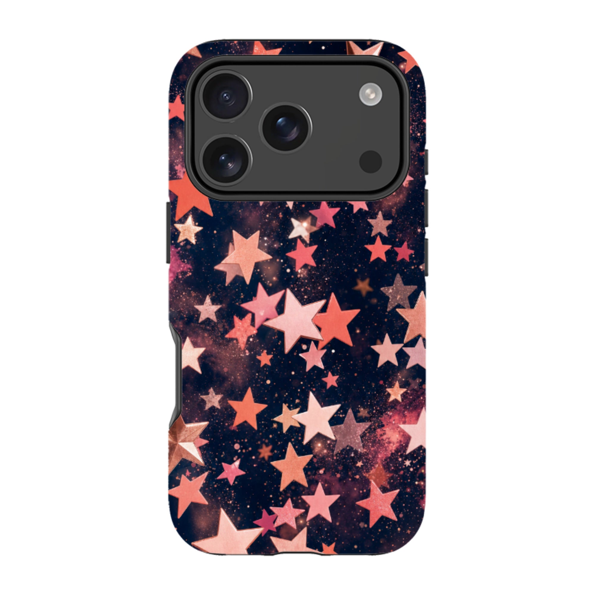 iPhone Tough Case - Rose Gold Galaxy Star