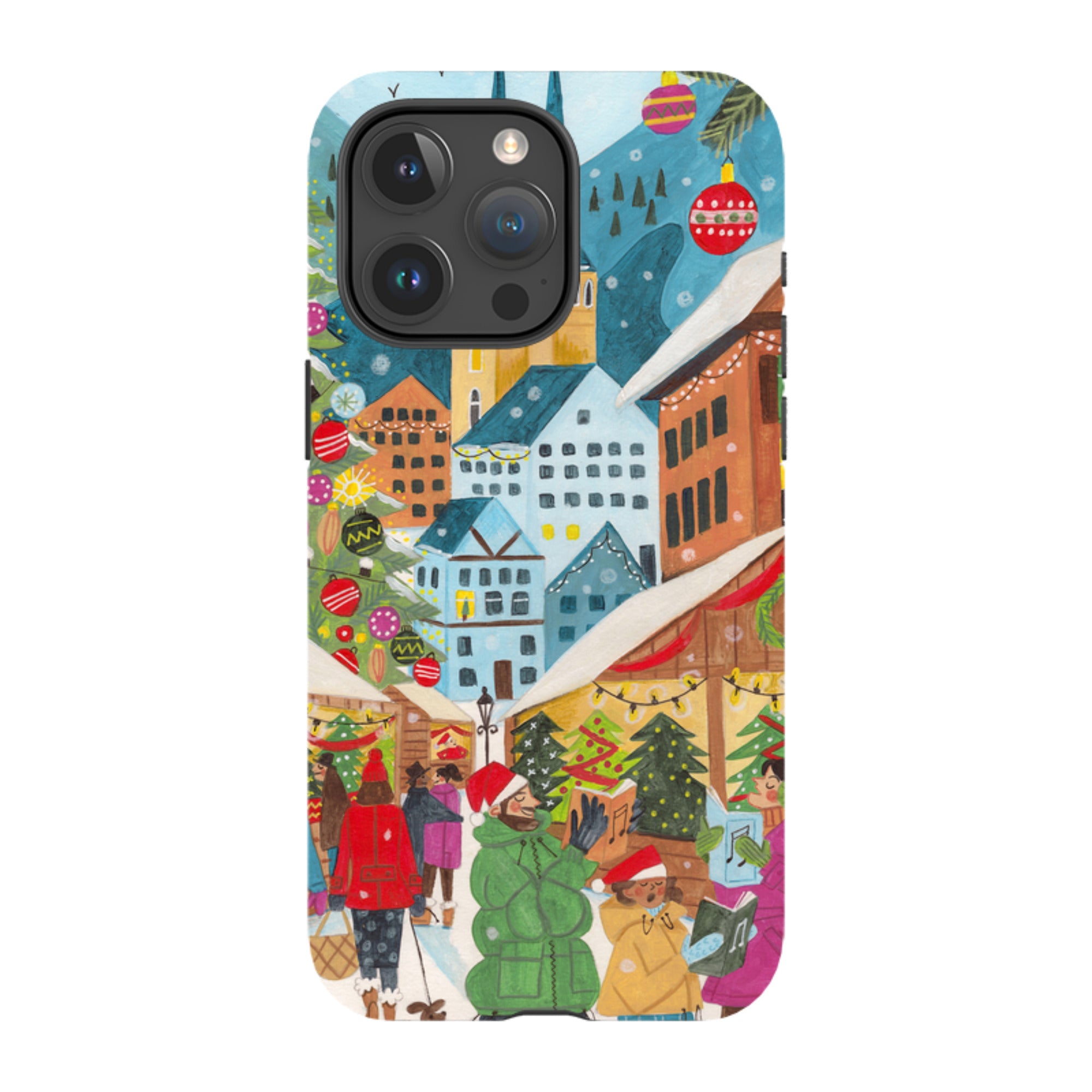 iPhone MagSafe Tough Case - Christmas Market By Caroline Bonne Muller