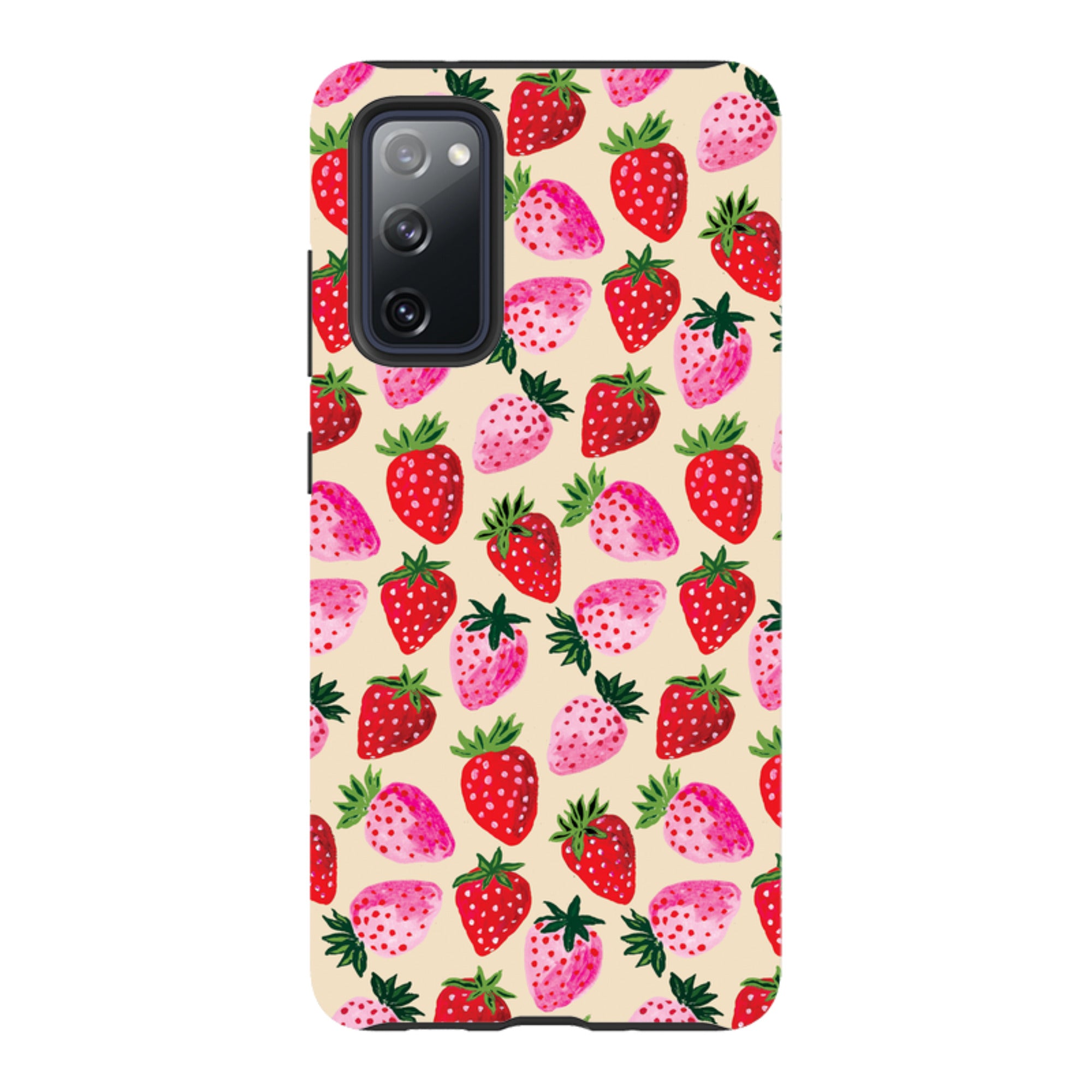 Samsung Tough  Case - Strawberry Scatter Cream By Emma Frances Grant
