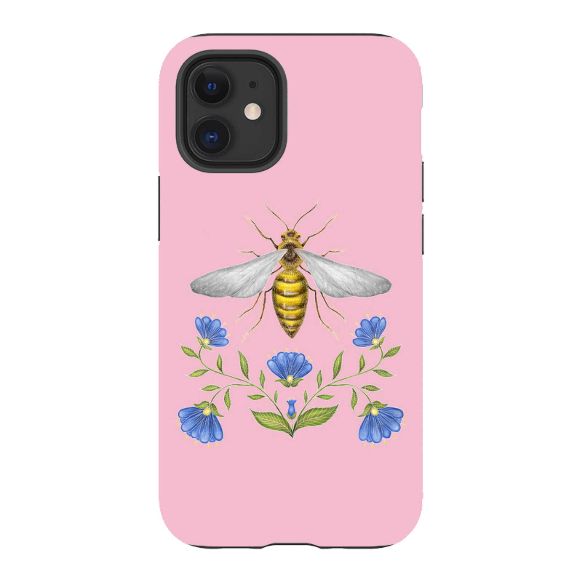iPhone Tough Case - Wings Of Freedom Pink By Catherine Rowe