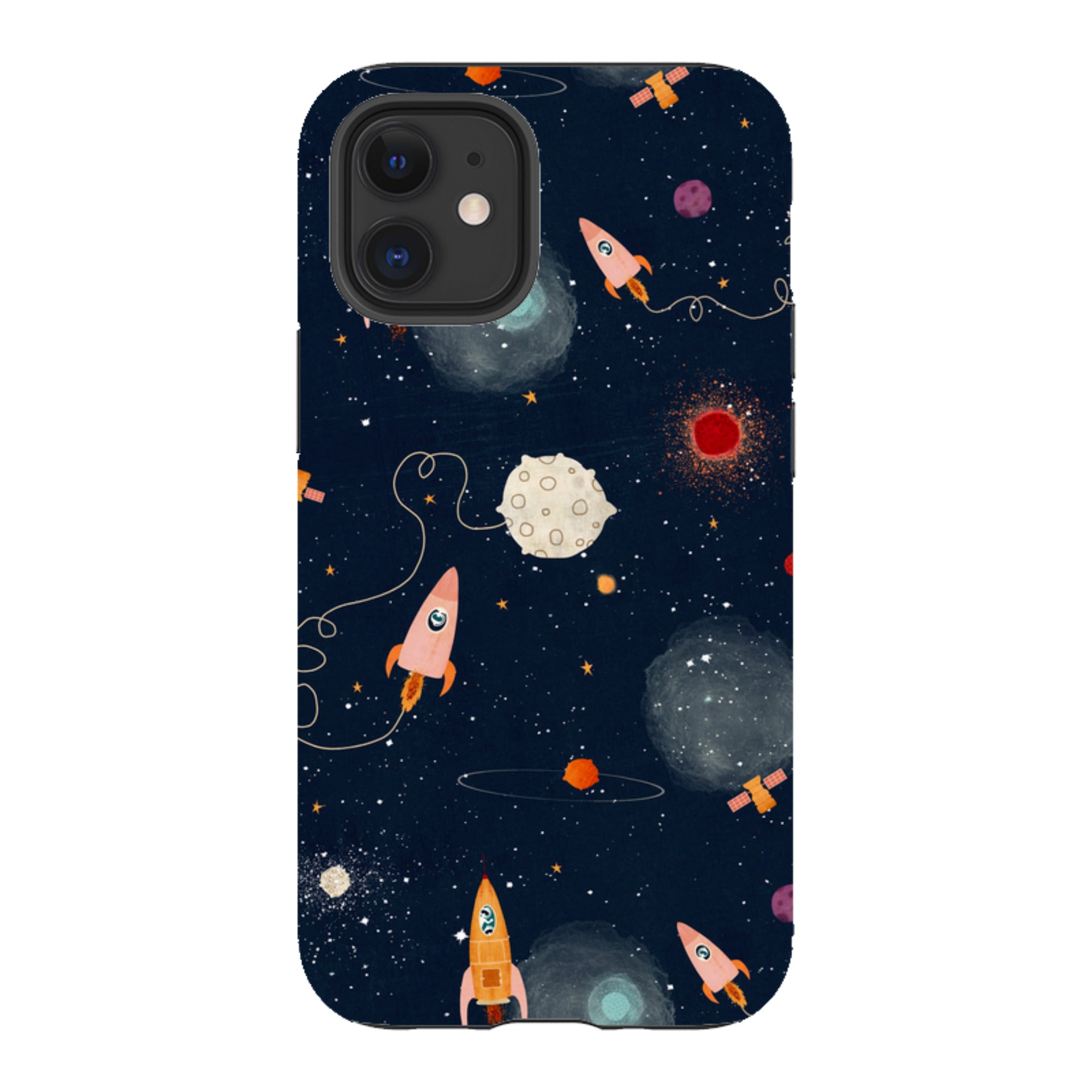 iPhone Tough Case - Rockets Midnight By Katherine Quinn
