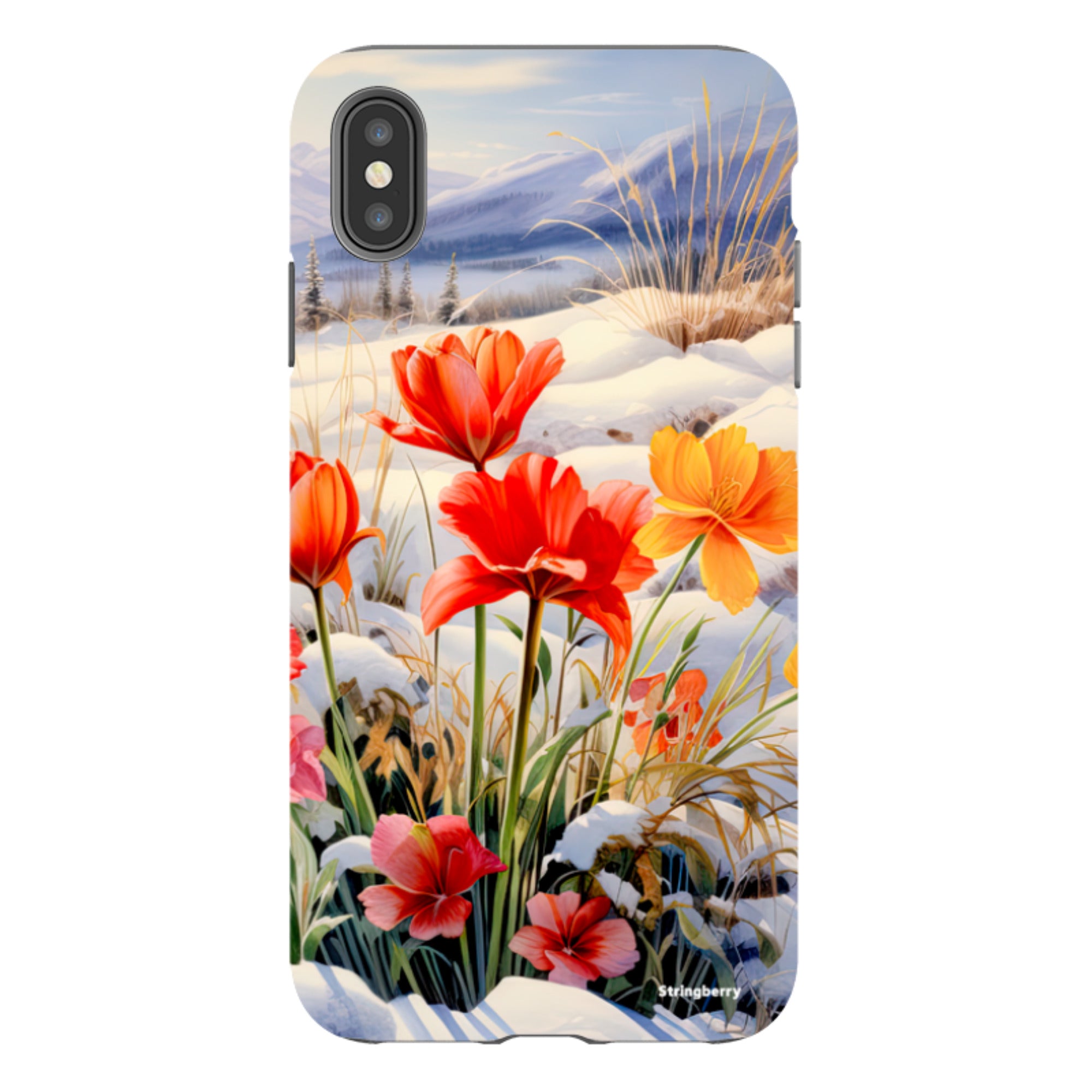 iPhone Tough Case - Winter Wild Flowers III