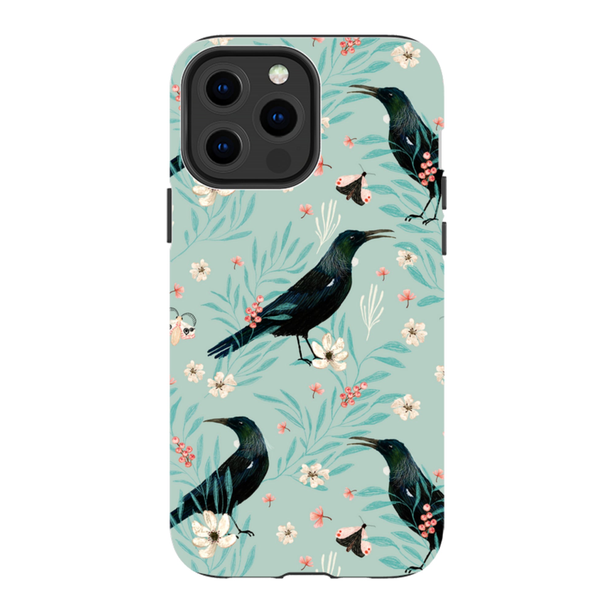 iPhone MagSafe Tough Case - Tui Light Blue By Katherine Quinn