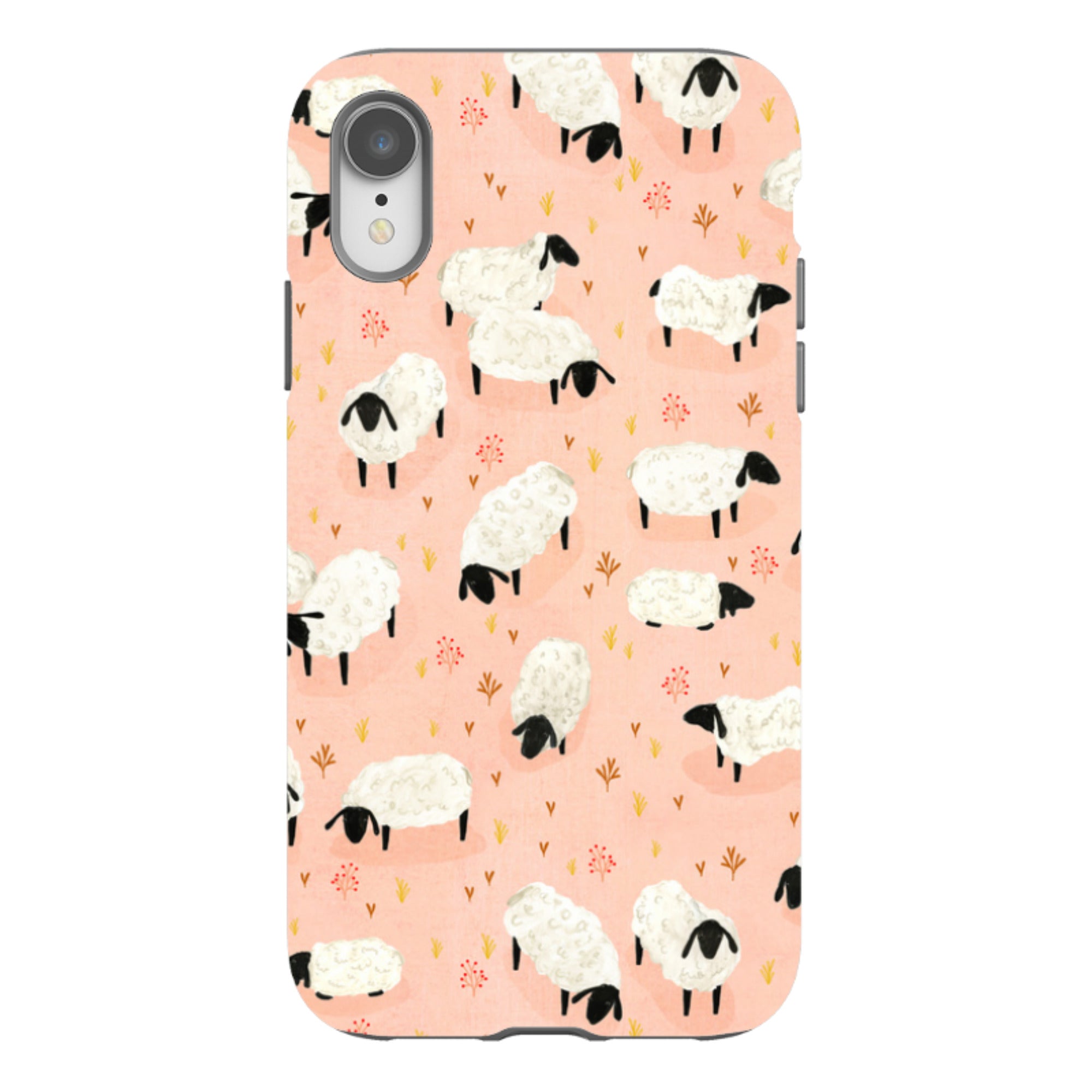 iPhone Tough Case - Sheep Pink By Katherine Quinn