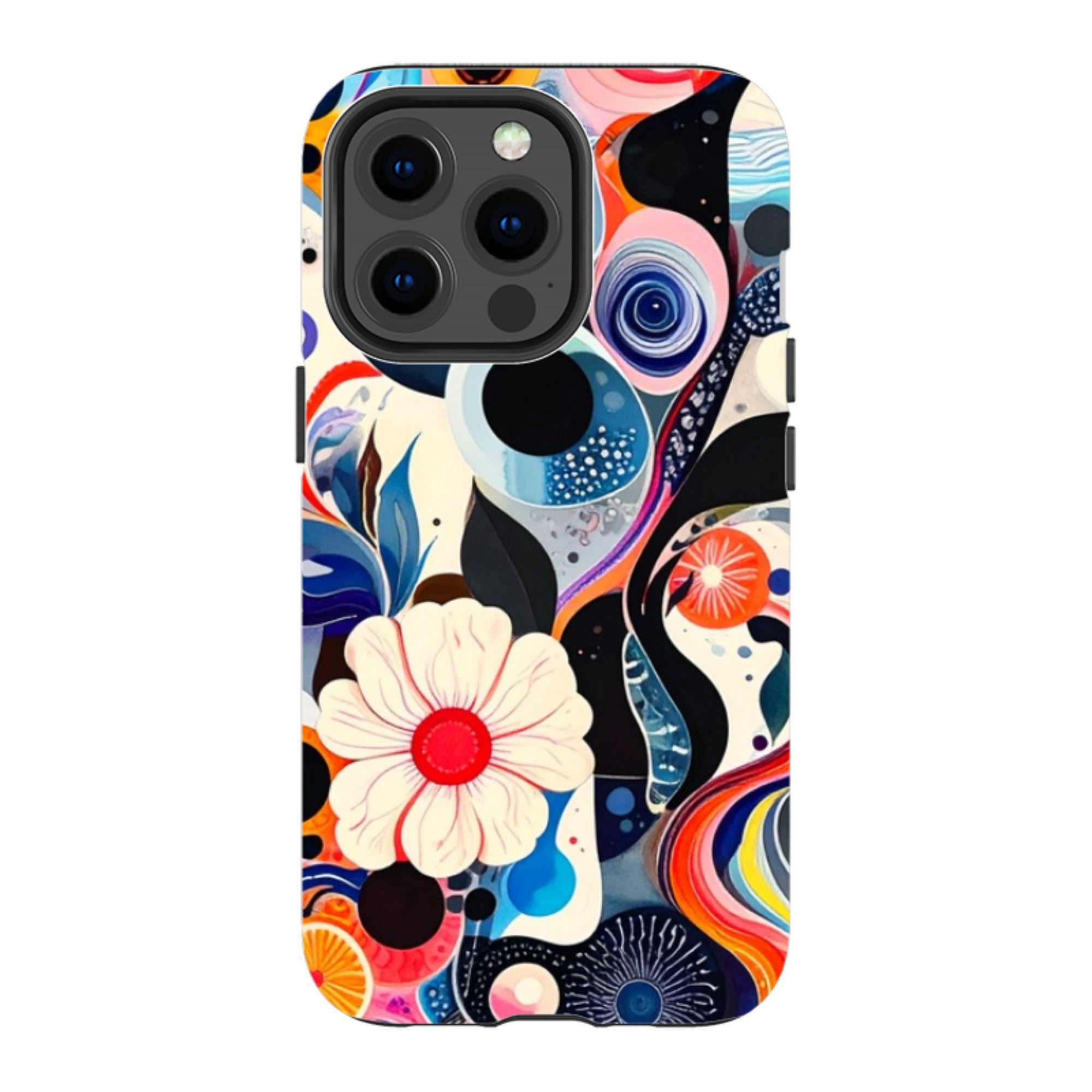 iPhone MagSafe Tough Case - Floral Marble