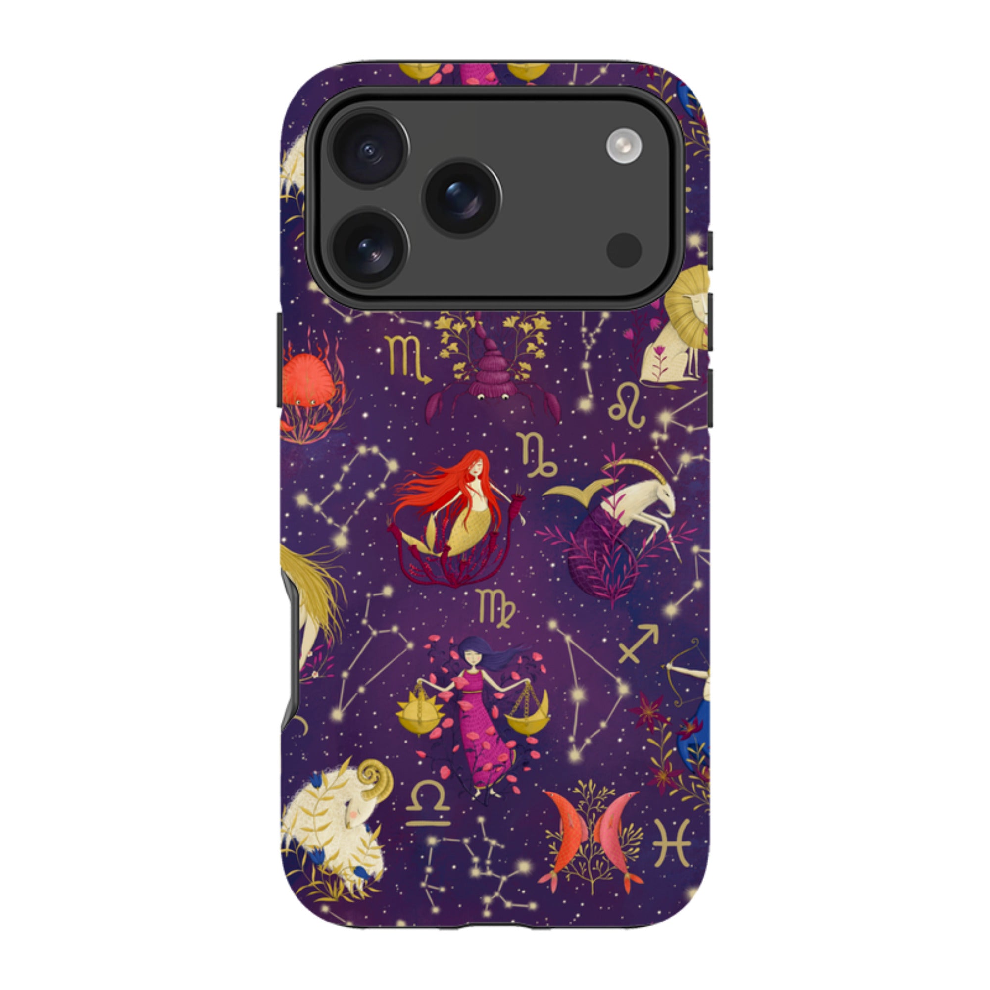iPhone Tough Case - Zodiac Pattern By Maja Lindberg