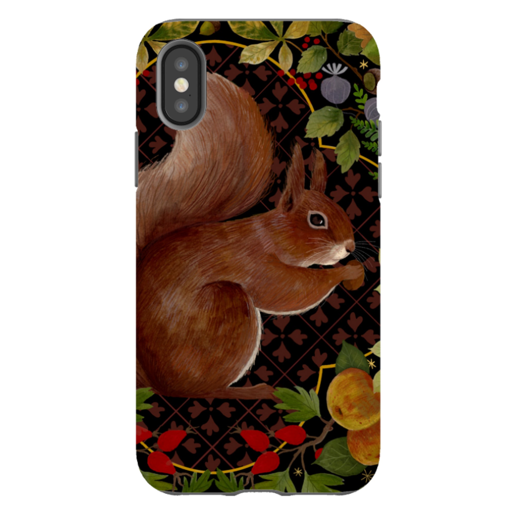 iPhone Tough Case - Squirrel Border By Bex Parkin