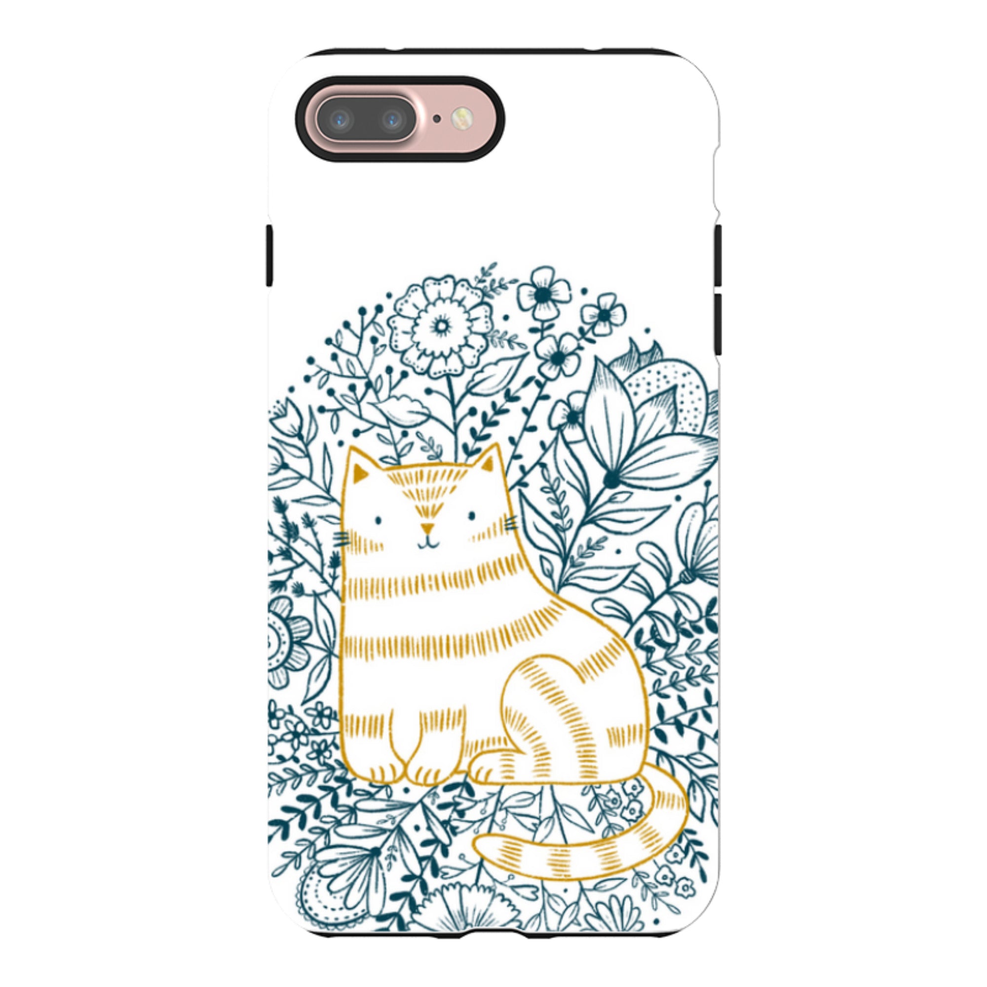 iPhone Tough Case - Cat Design By Suzy Taylor