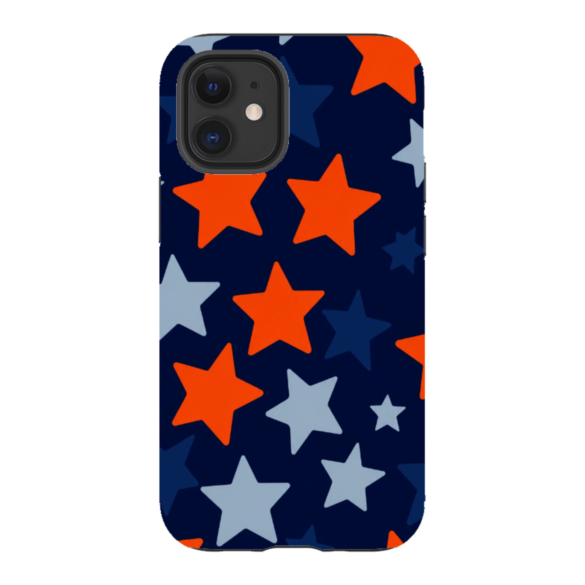 iPhone Tough Case - Navy Blue & Orange Star