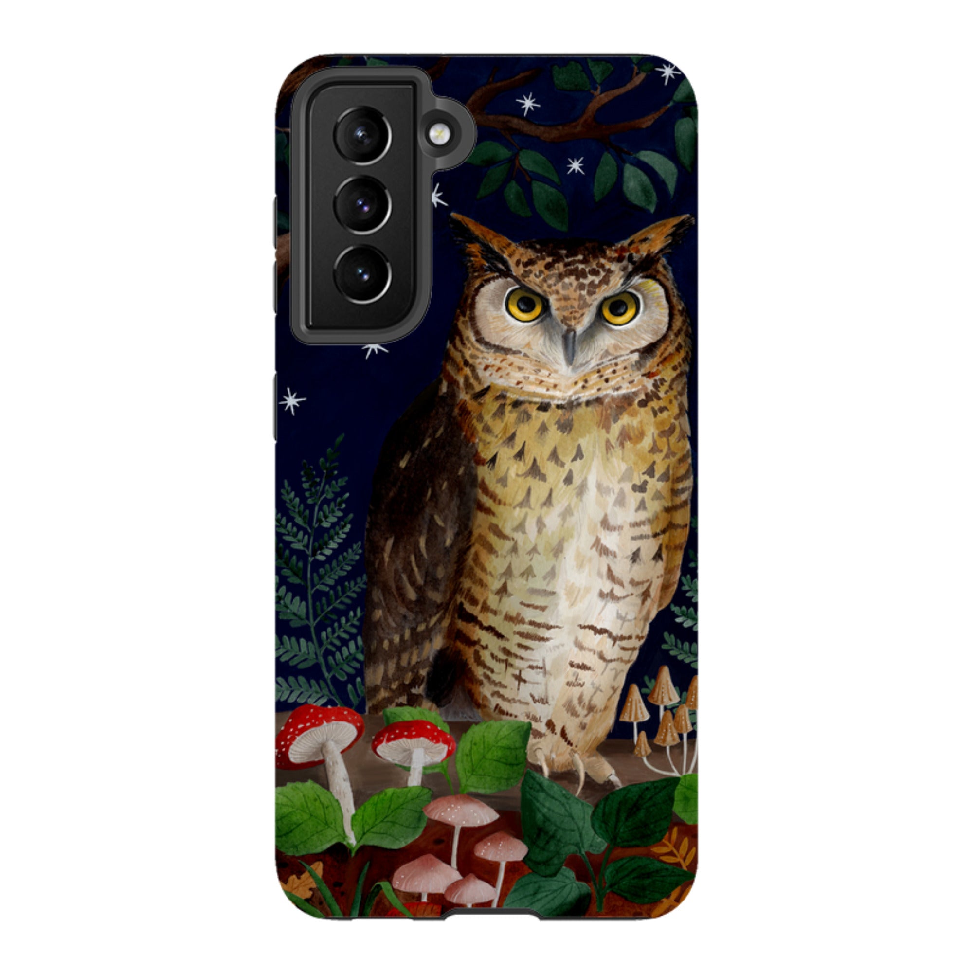 Samsung Tough Case - Mushroom Owl By Bex Parkin