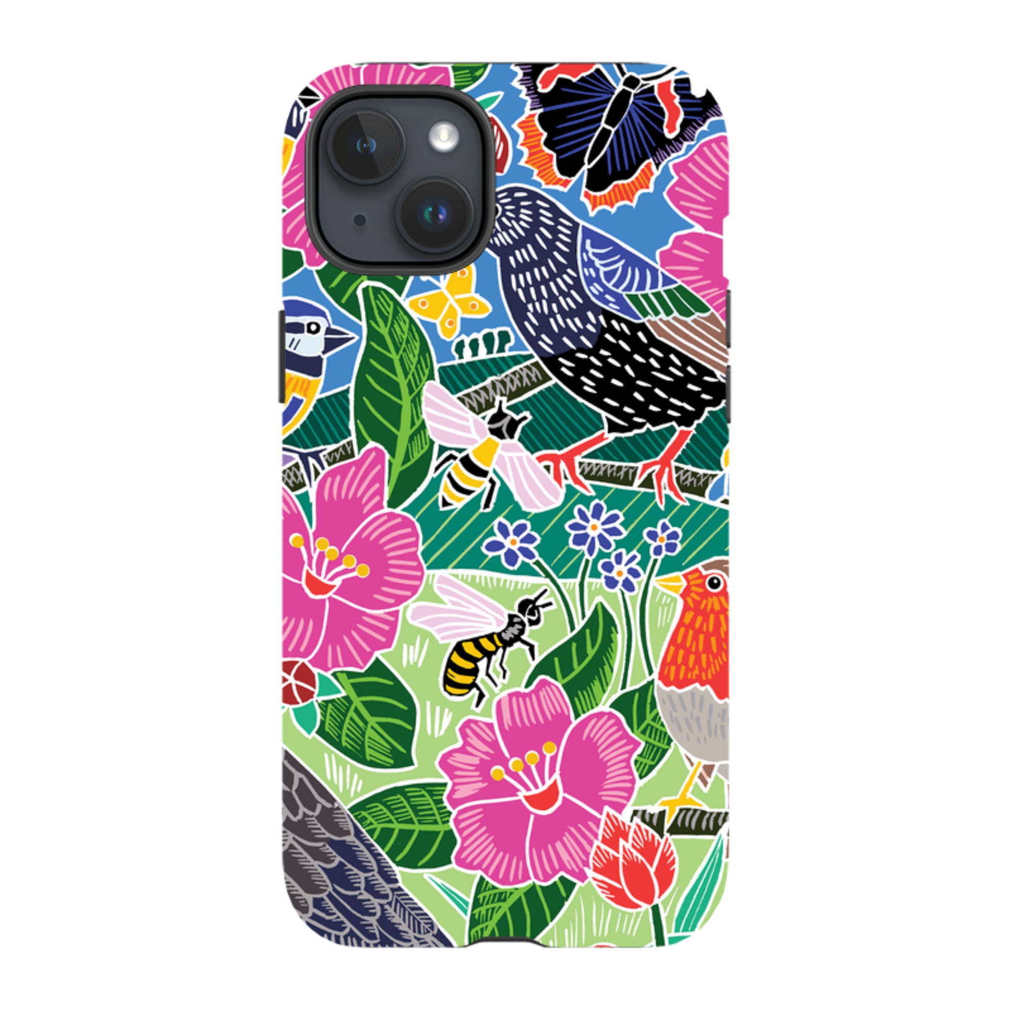 iPhone Tough Case - Garden Bird Jigsaw A By Kate Heiss