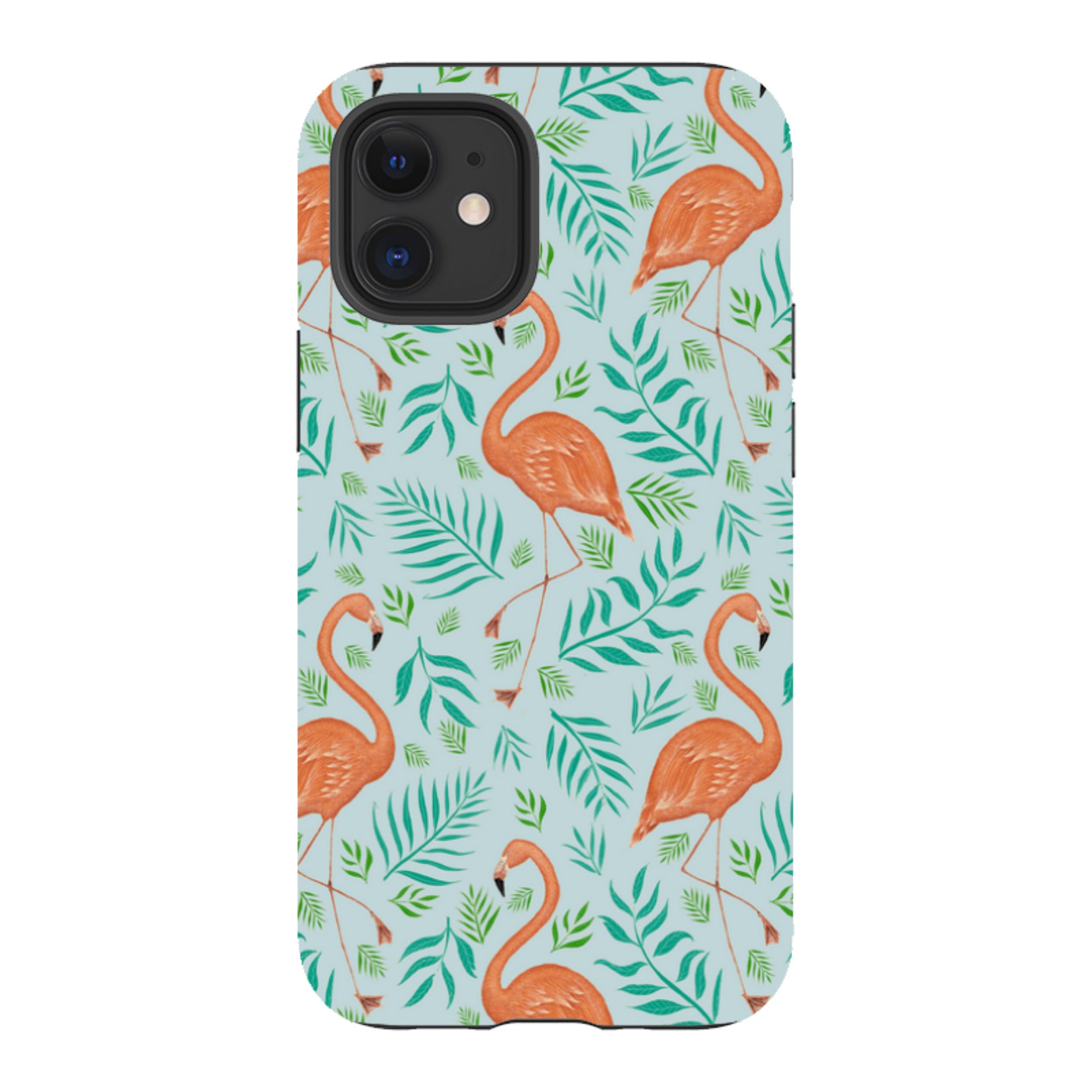 iPhone Tough Case - Flamingo Pattern By Catherine Rowe