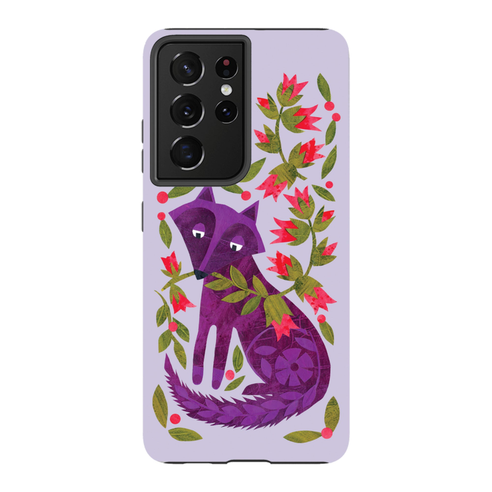 Samsung Tough Case - Purple Foxie By Tracey English