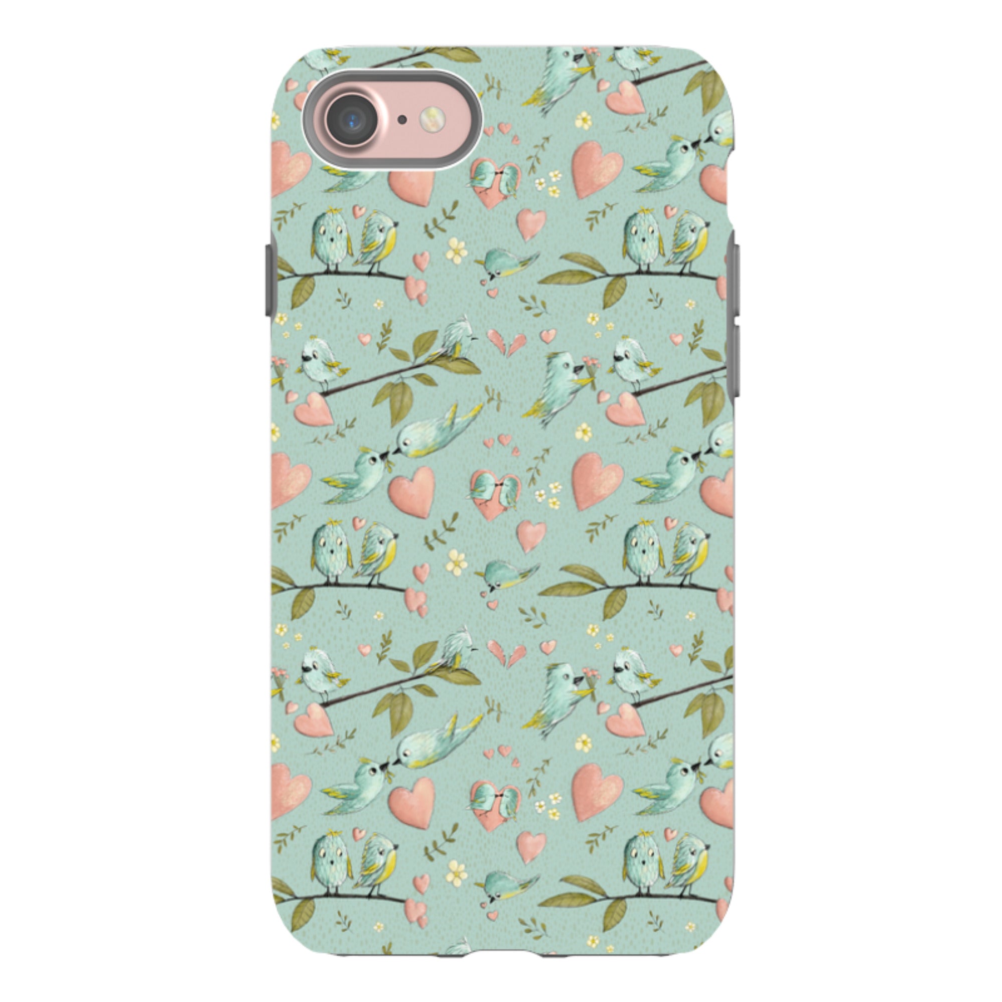 iPhone Tough Case - Love Is In The Air Pattern By Maja Lindberg