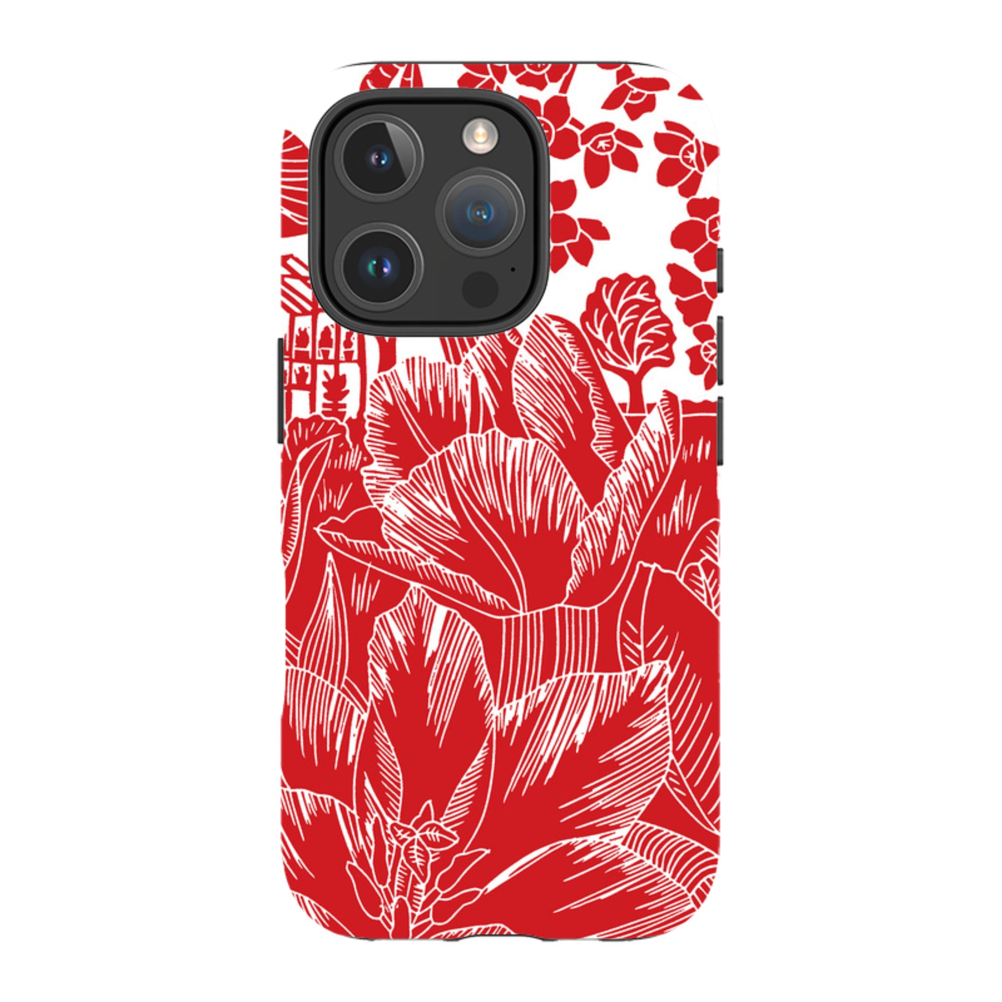 iPhone Tough Case - Tulip Silhouette By Kate Heiss