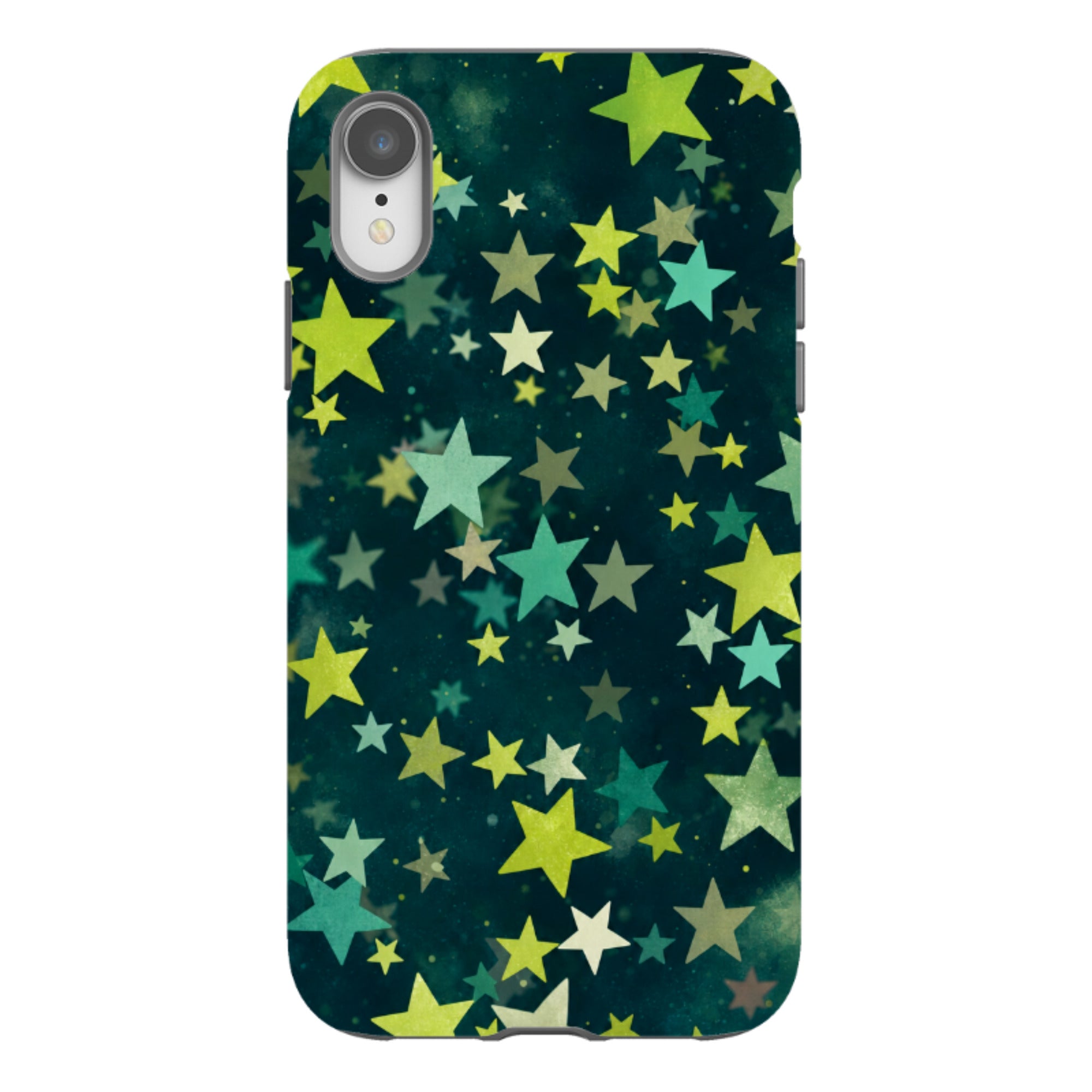 iPhone Tough Case - Green Galaxy Star