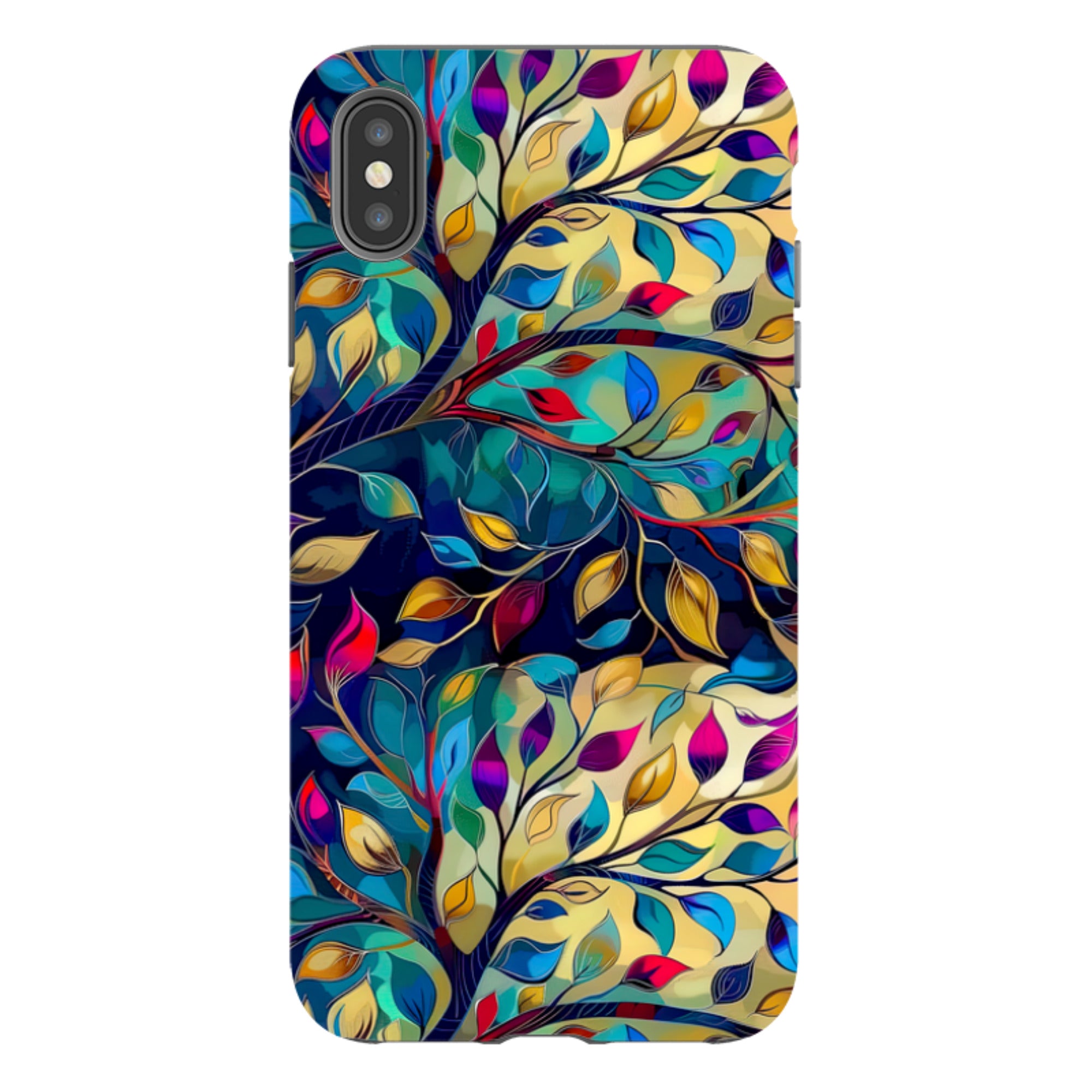 iPhone Case - Teal Leaves
