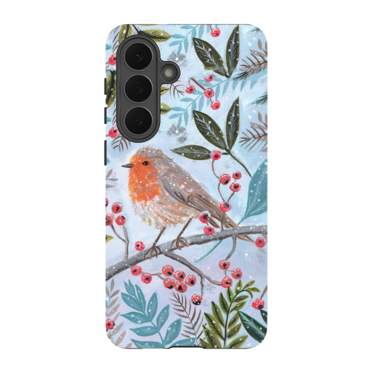 Samsung Tough Case - Robin With Berries By Mary Stubberfield