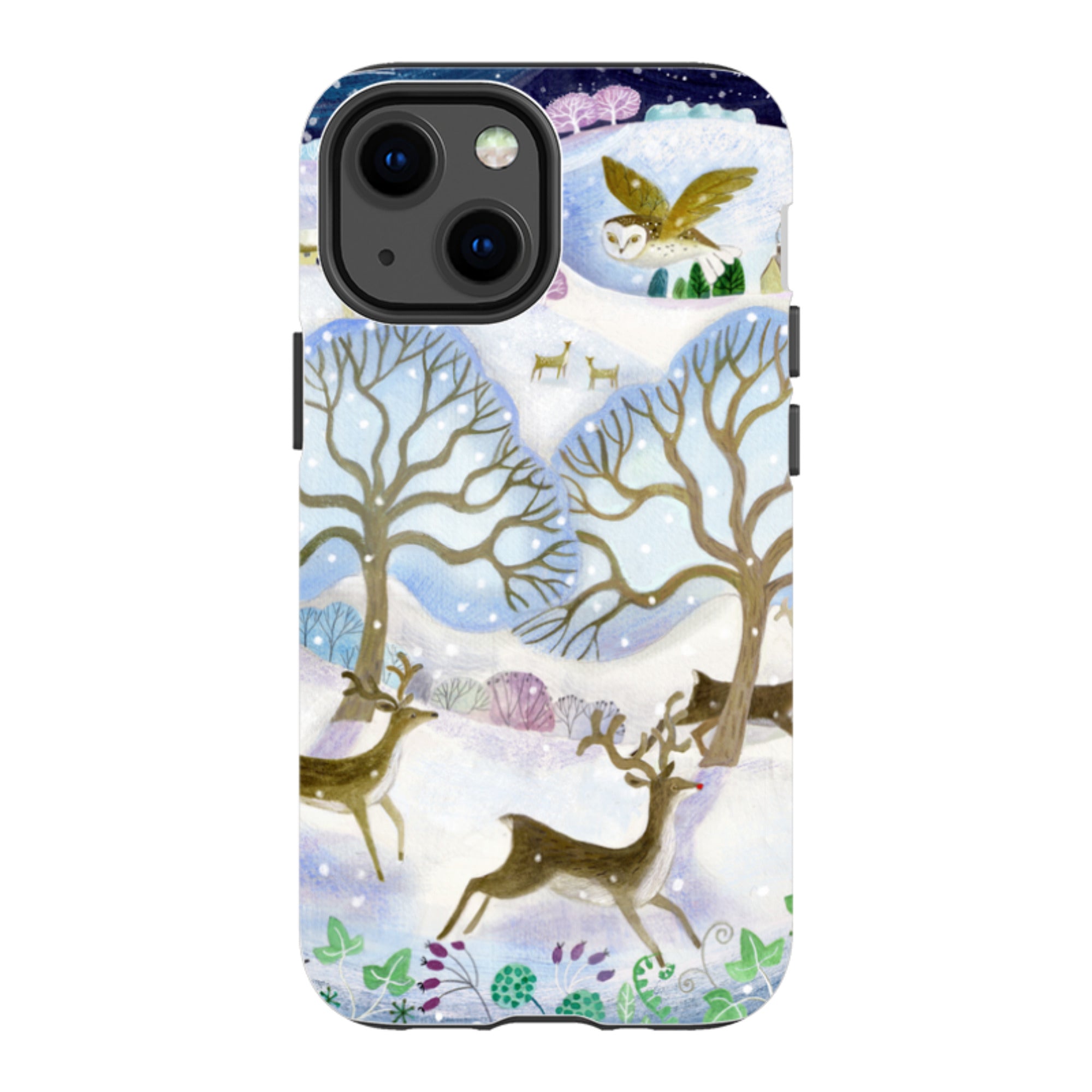 iPhone Tough Case - Winter Deer By Bex Parkin