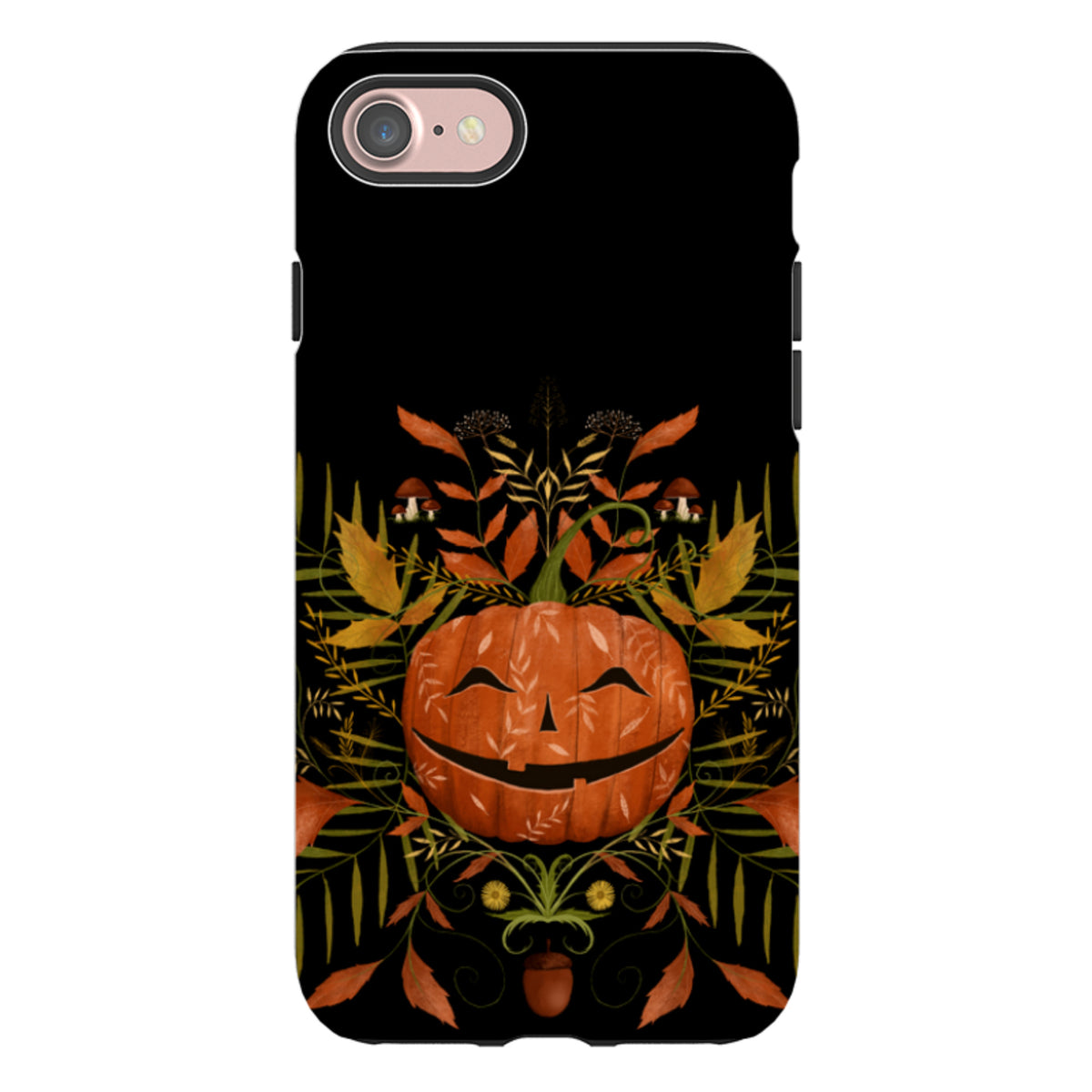 iPhone Tough Case - Happy Pumpkin By Maja Lindberg