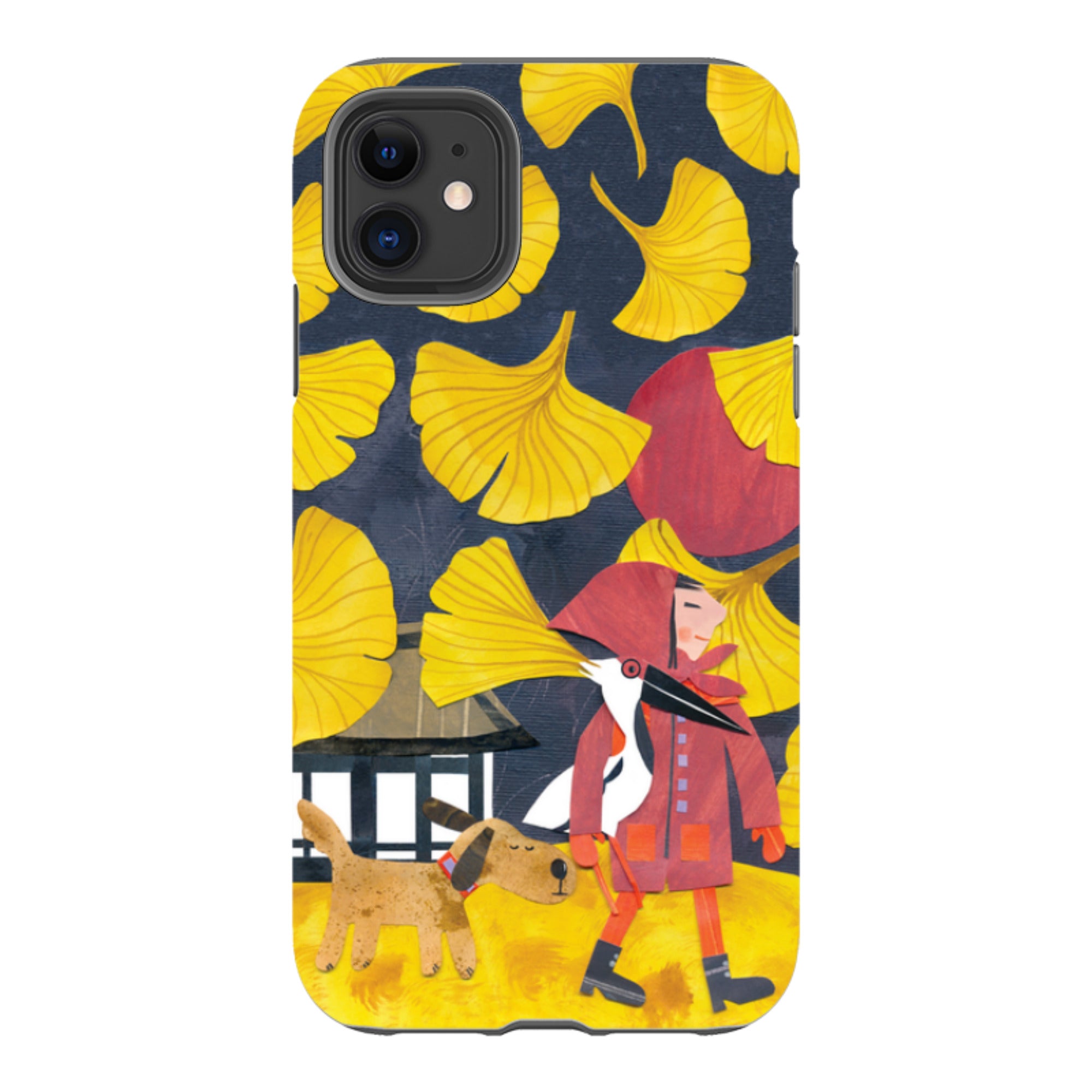 iPhone Tough Case - Ginko Leaves By Tracey English