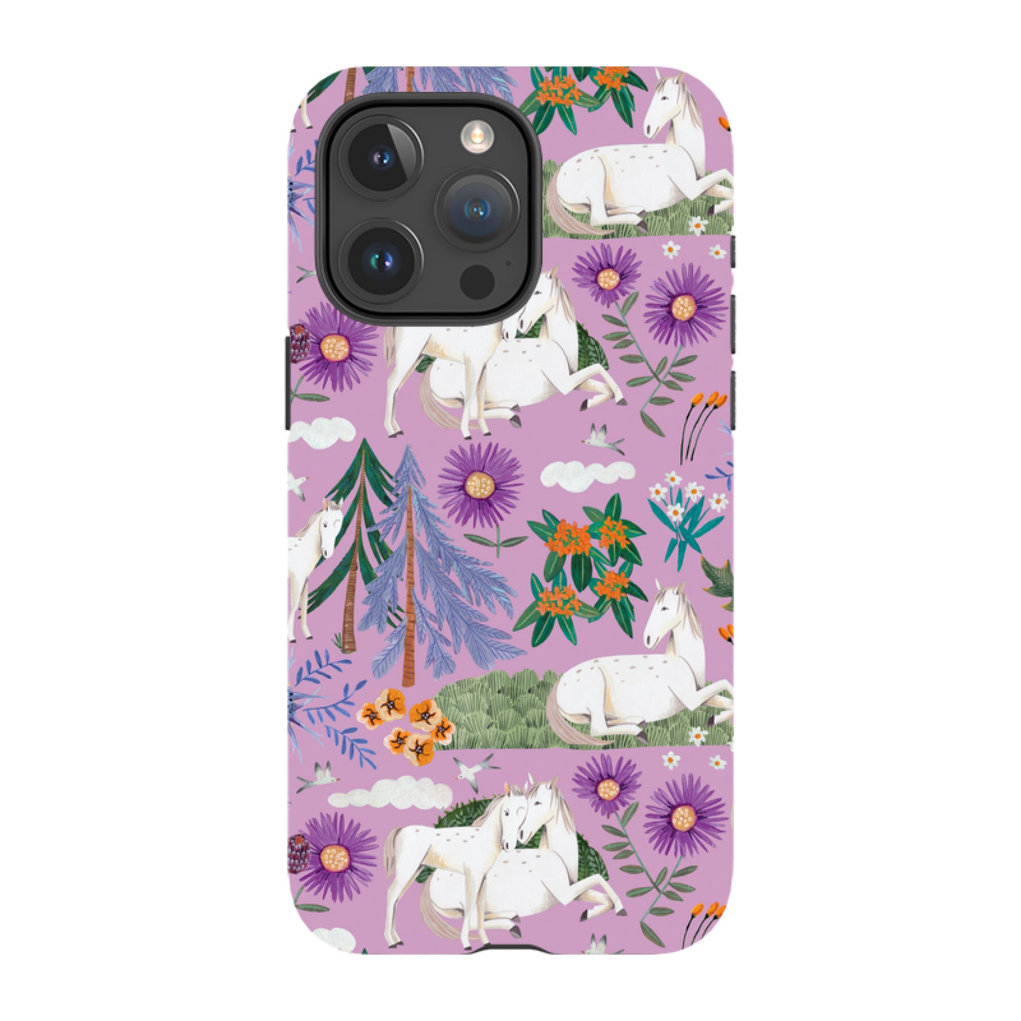 iPhone MagSafe Tough Case -  Horse Pattern By Caroline Bonne Muller