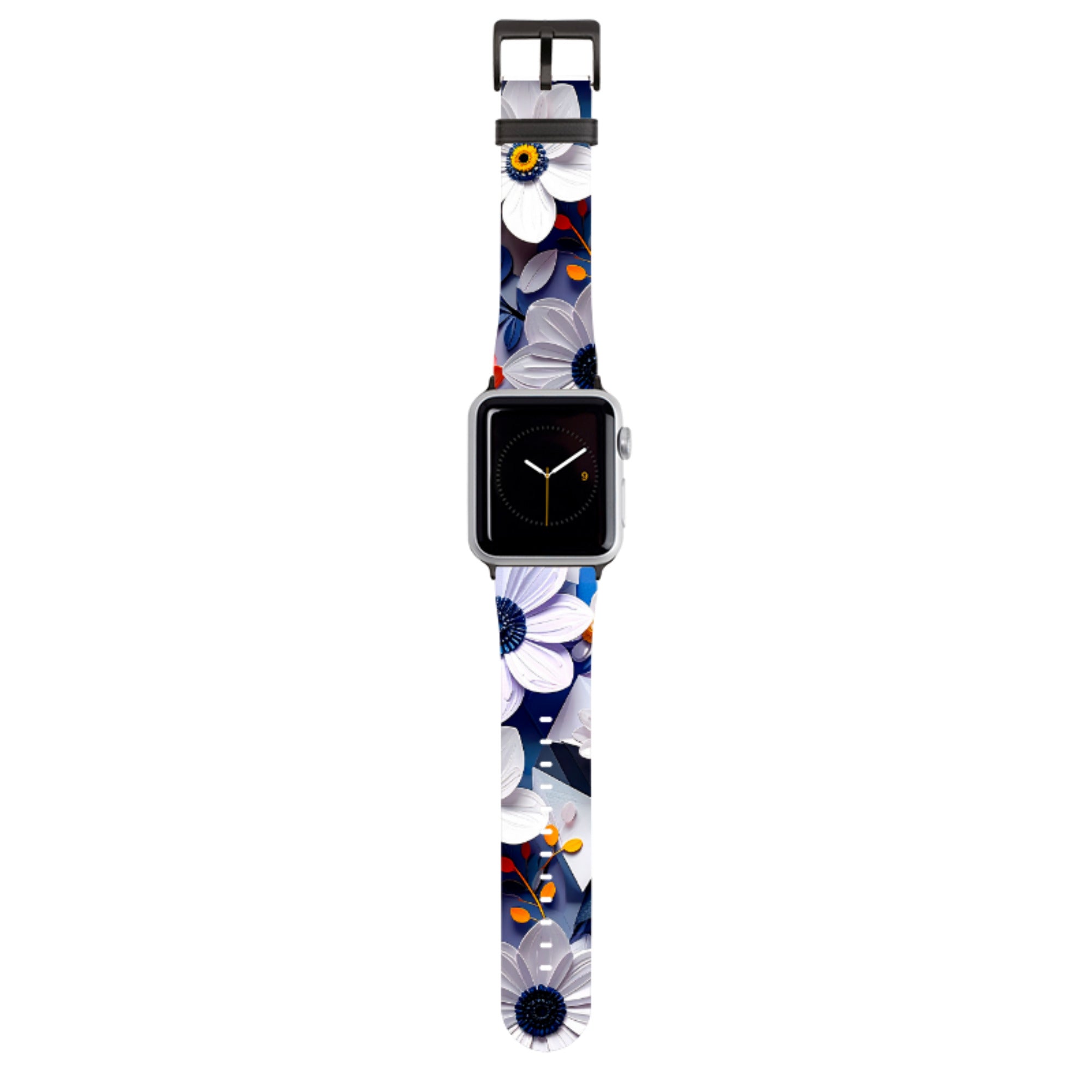 Summer Blue Florals Apple Watch Strap