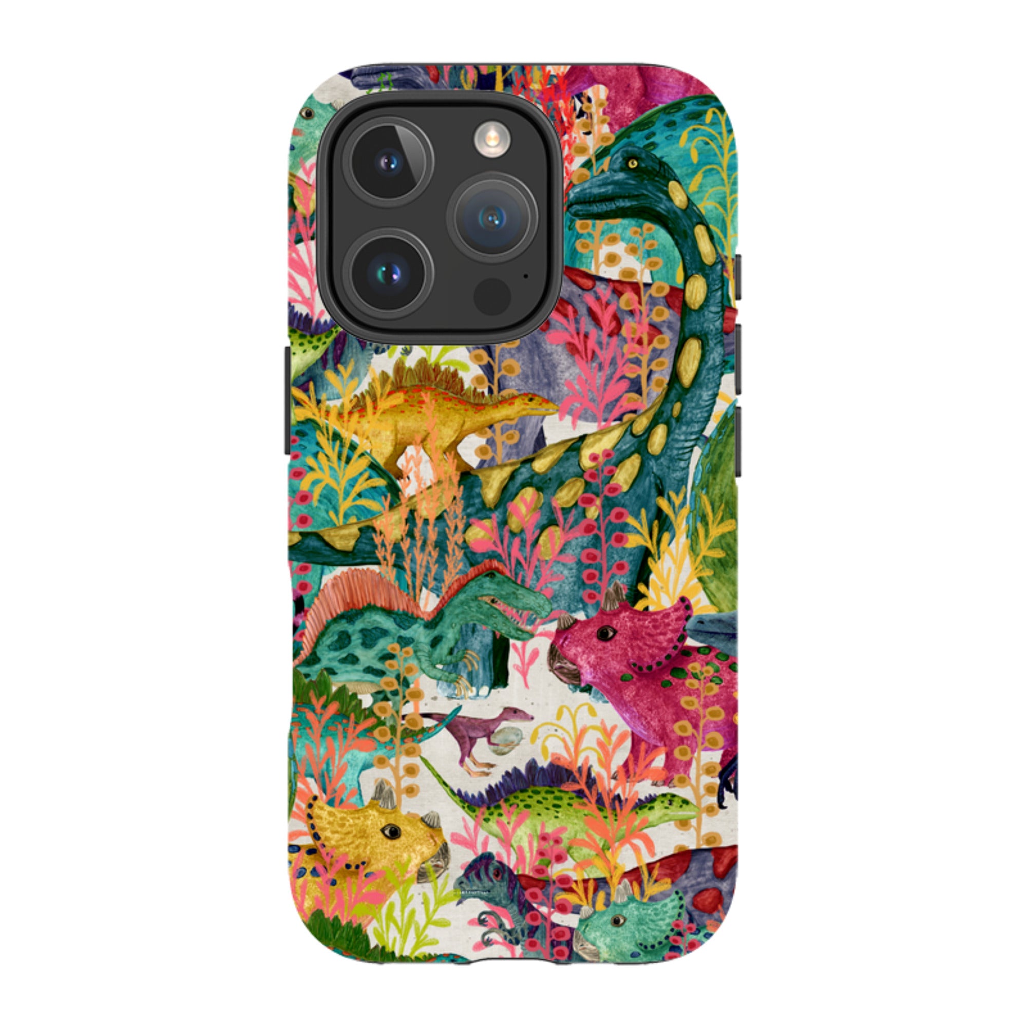 iPhone Tough Case - Dinosaur Jamboree By Katherine Quinn