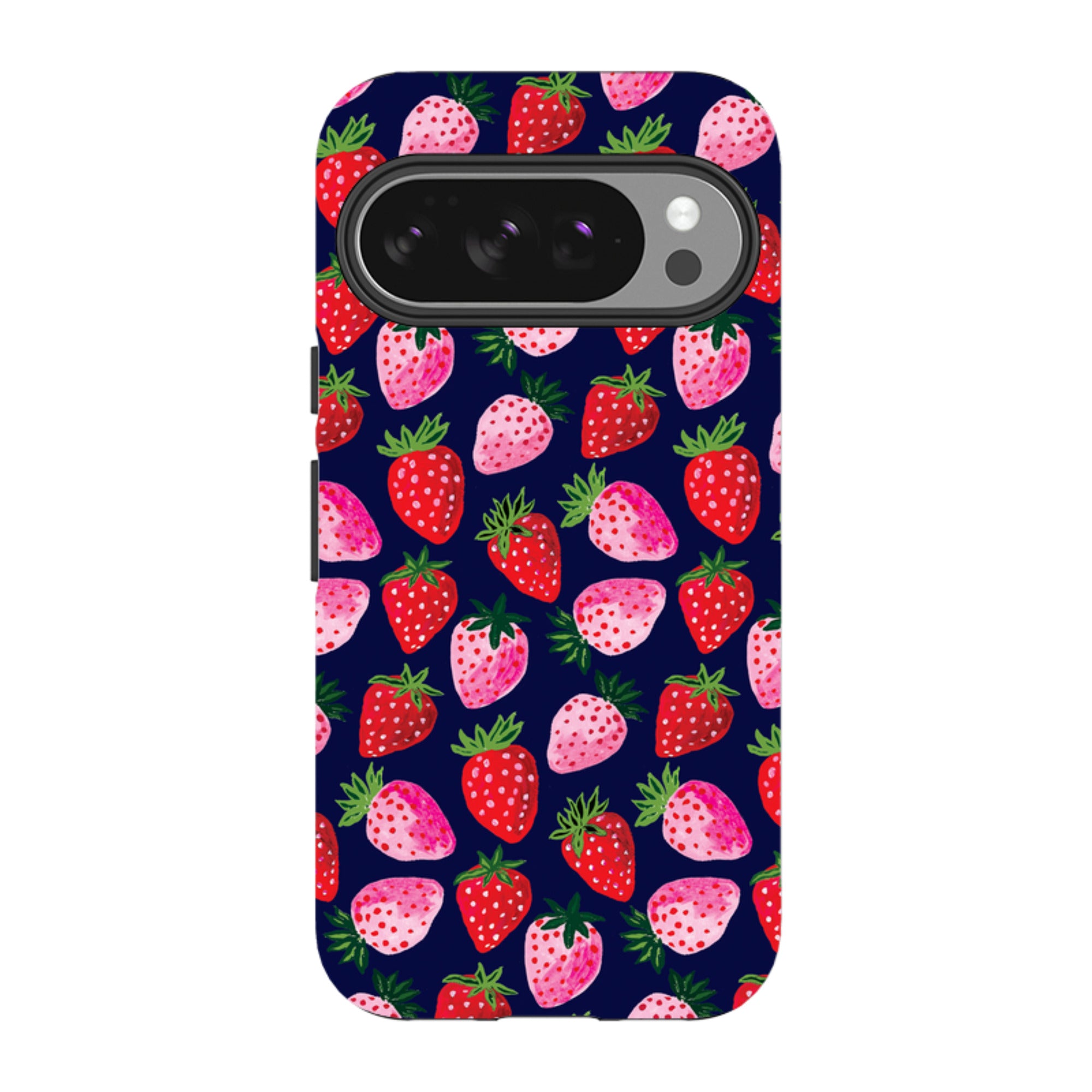 Google Tough Case - Strawberry Scatter Navy By Emma Frances Grant