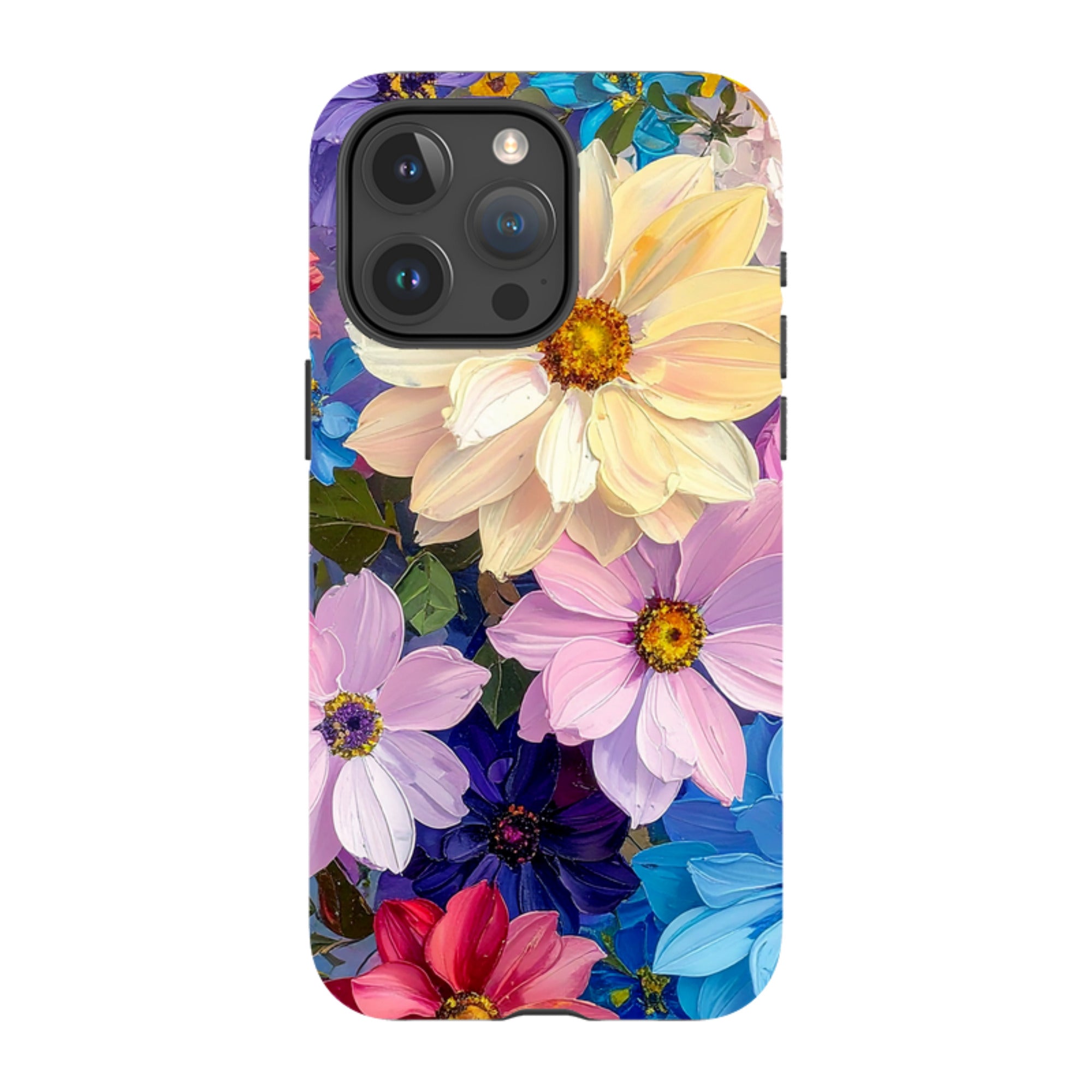 iPhone MagSafe Tough Case - Summer Floral Blue Garden