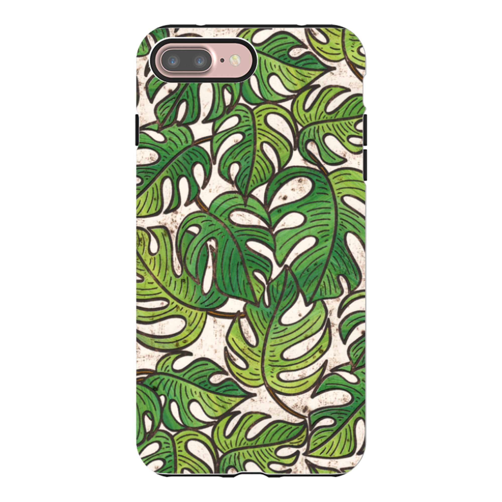 iPhone Tough Case - Green Floral 1 By Amelia Bowman