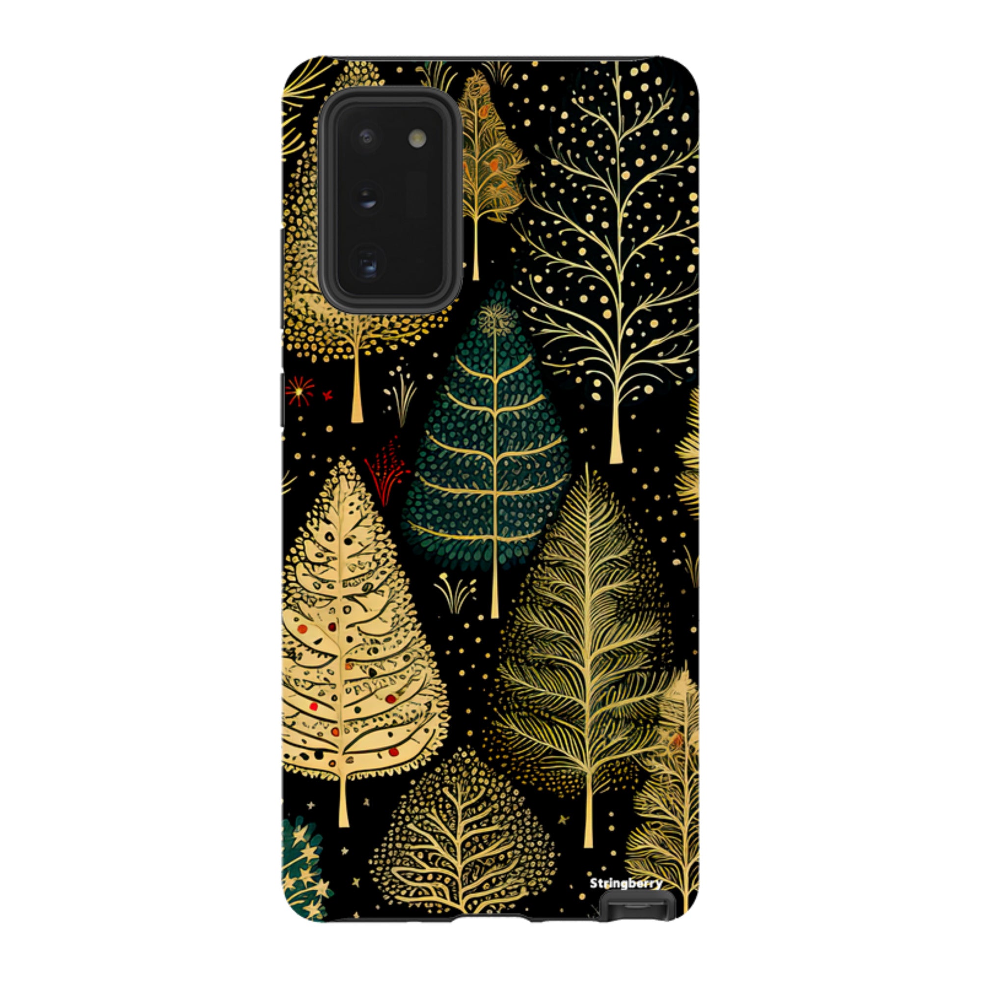 Samsung Tough Case -Golden Xmas Trees