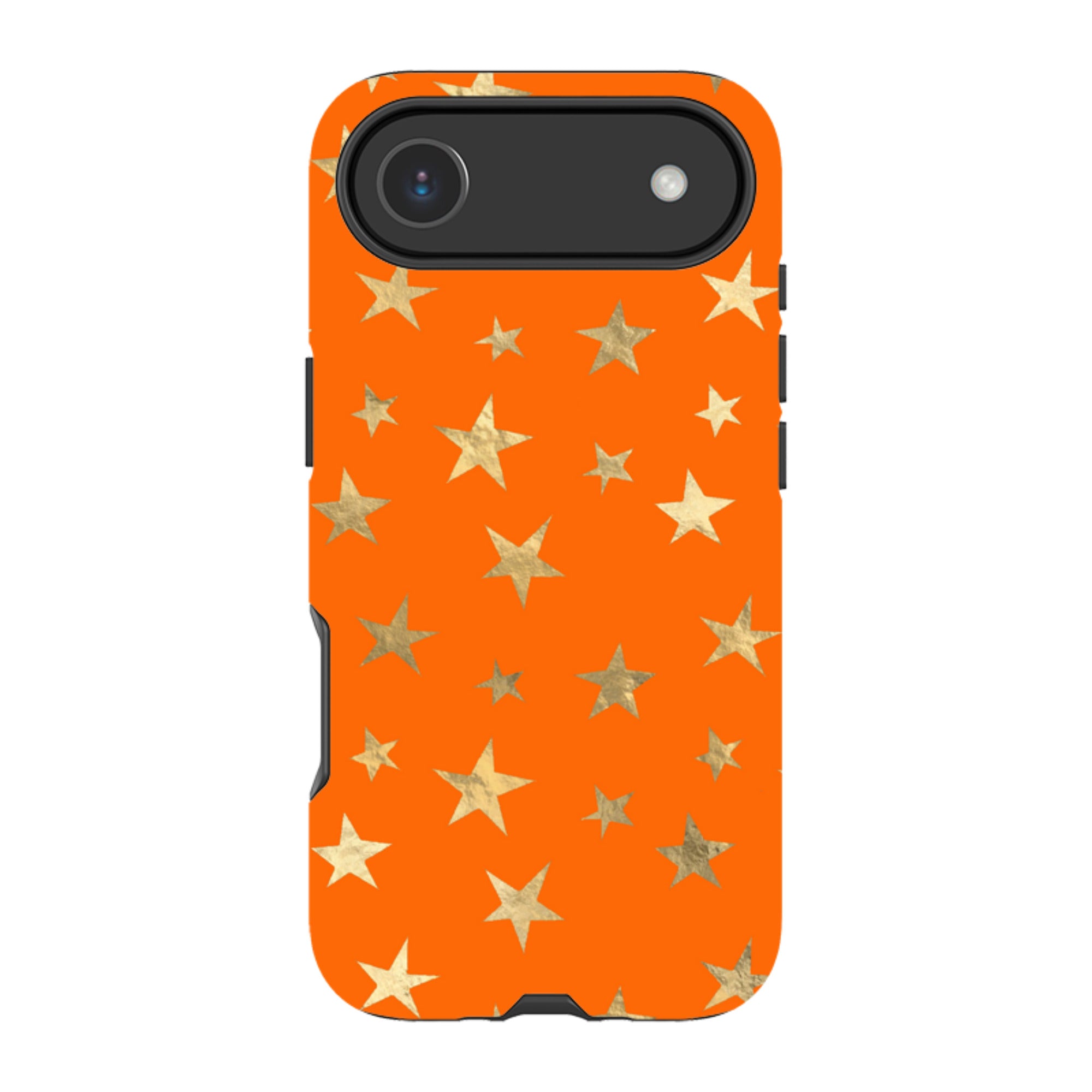iPhone Tough Case - Orange and Gold Stars