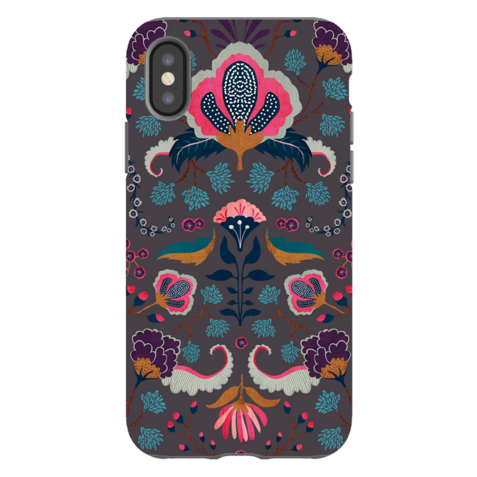 iPhone Tough Case - Folk Floral II By Katherine Quinn