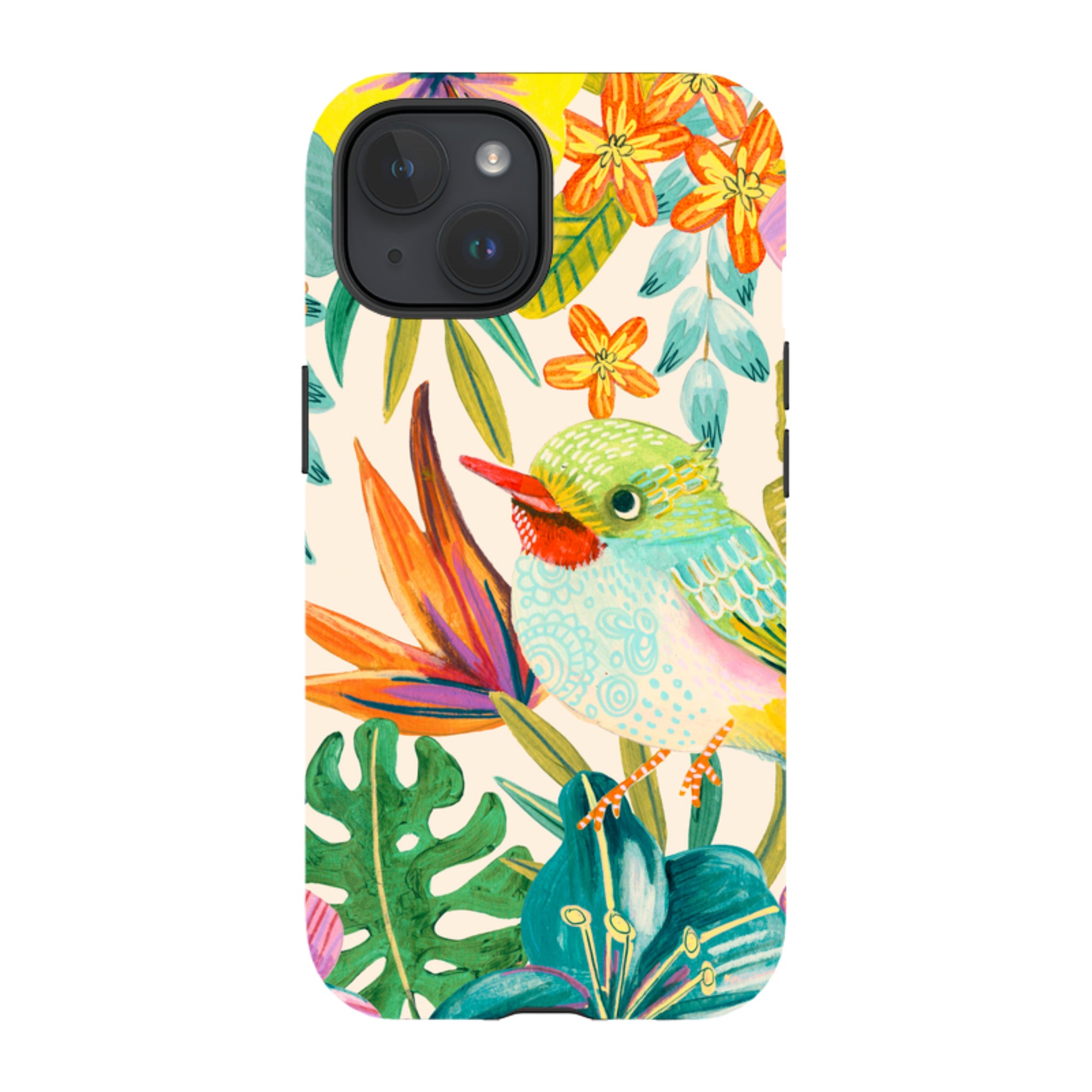 iPhone Tough Case - Tropical Bird II By Caroline Bonne Muller