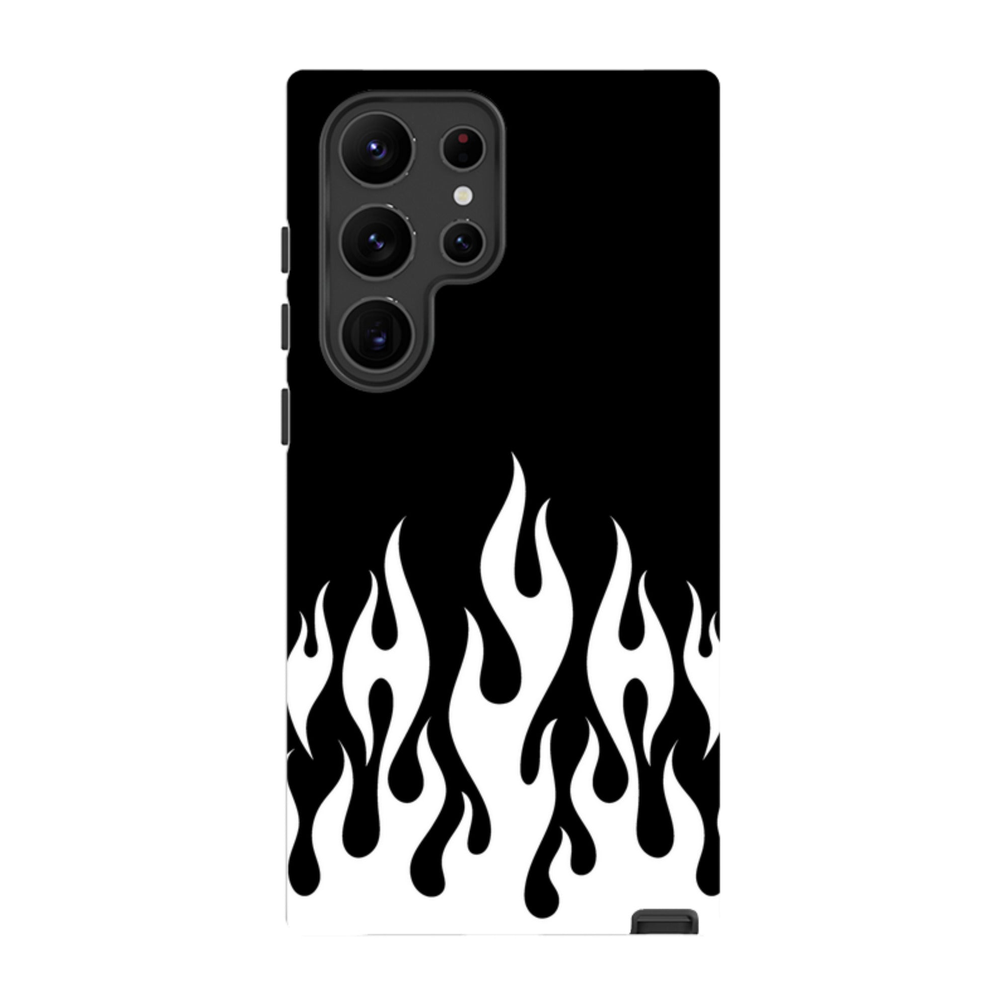 Samsung Tough Case - White Flames